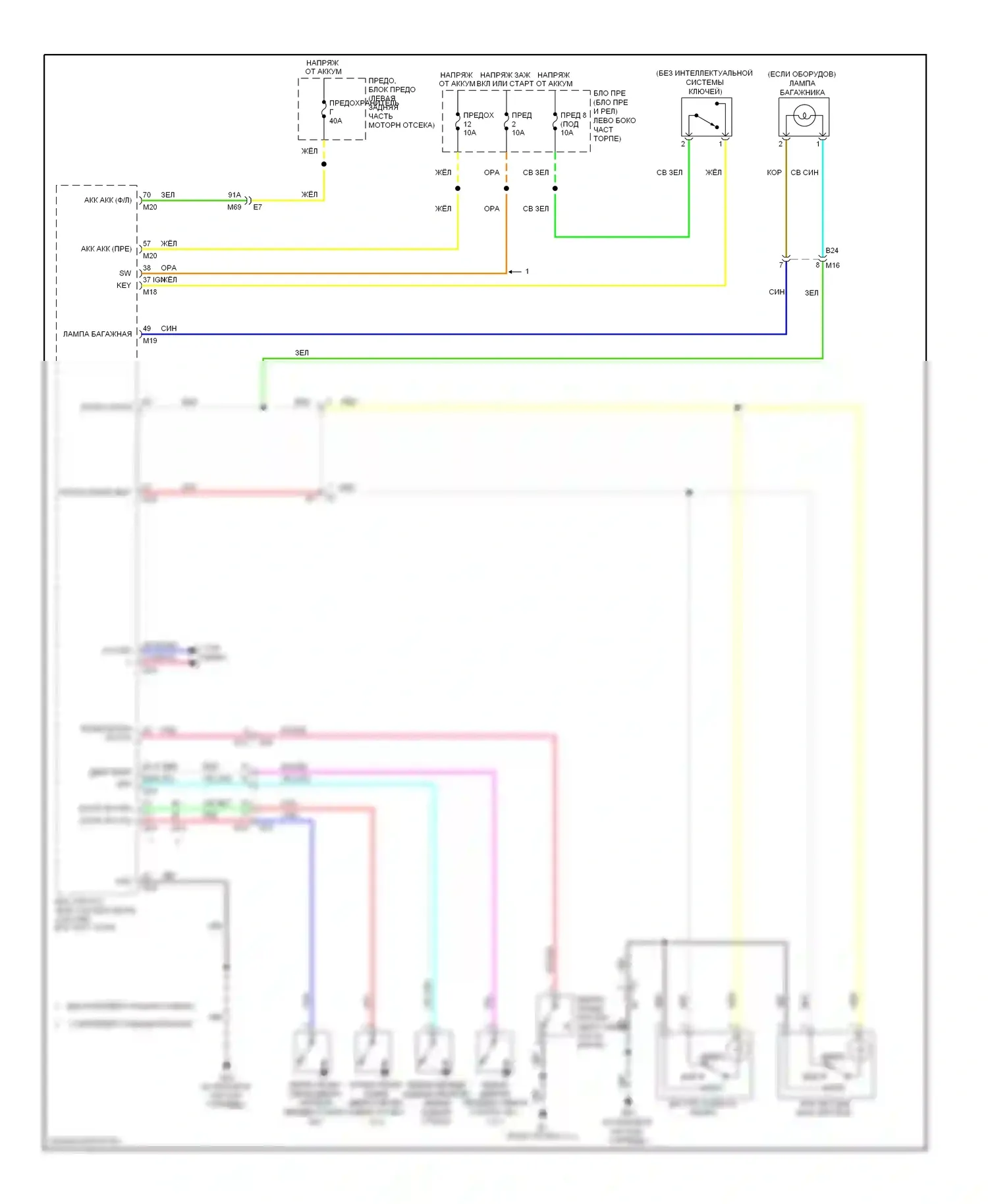 Versa Nissan II (2012-2014): Электросхема освещения салона 