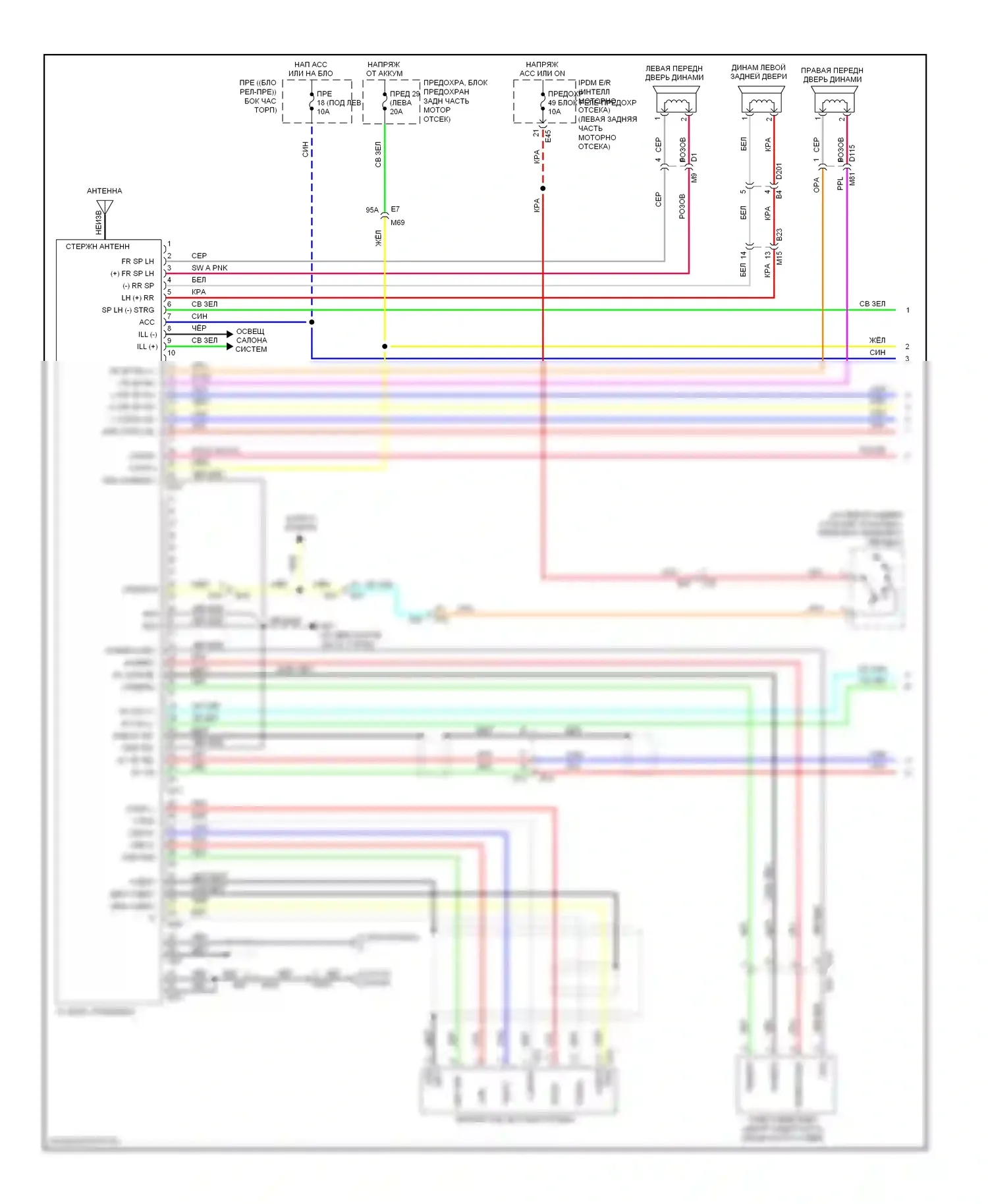 Versa Nissan II (2012-2014): Электросхема навигации (1 из 2) 