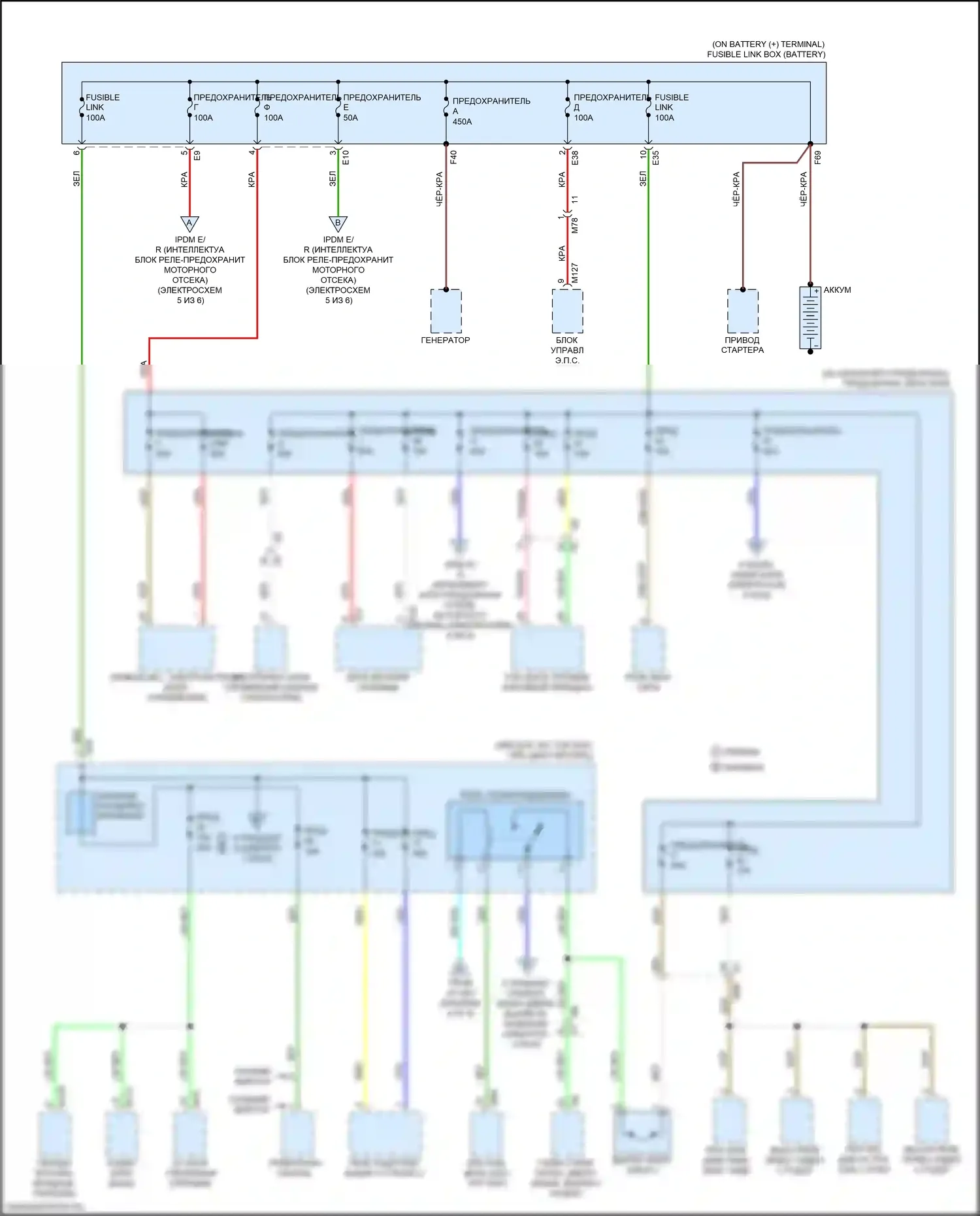 Versa Nissan III (2019-2022): Электросхема блока предохранителей реле (1 из 6) 