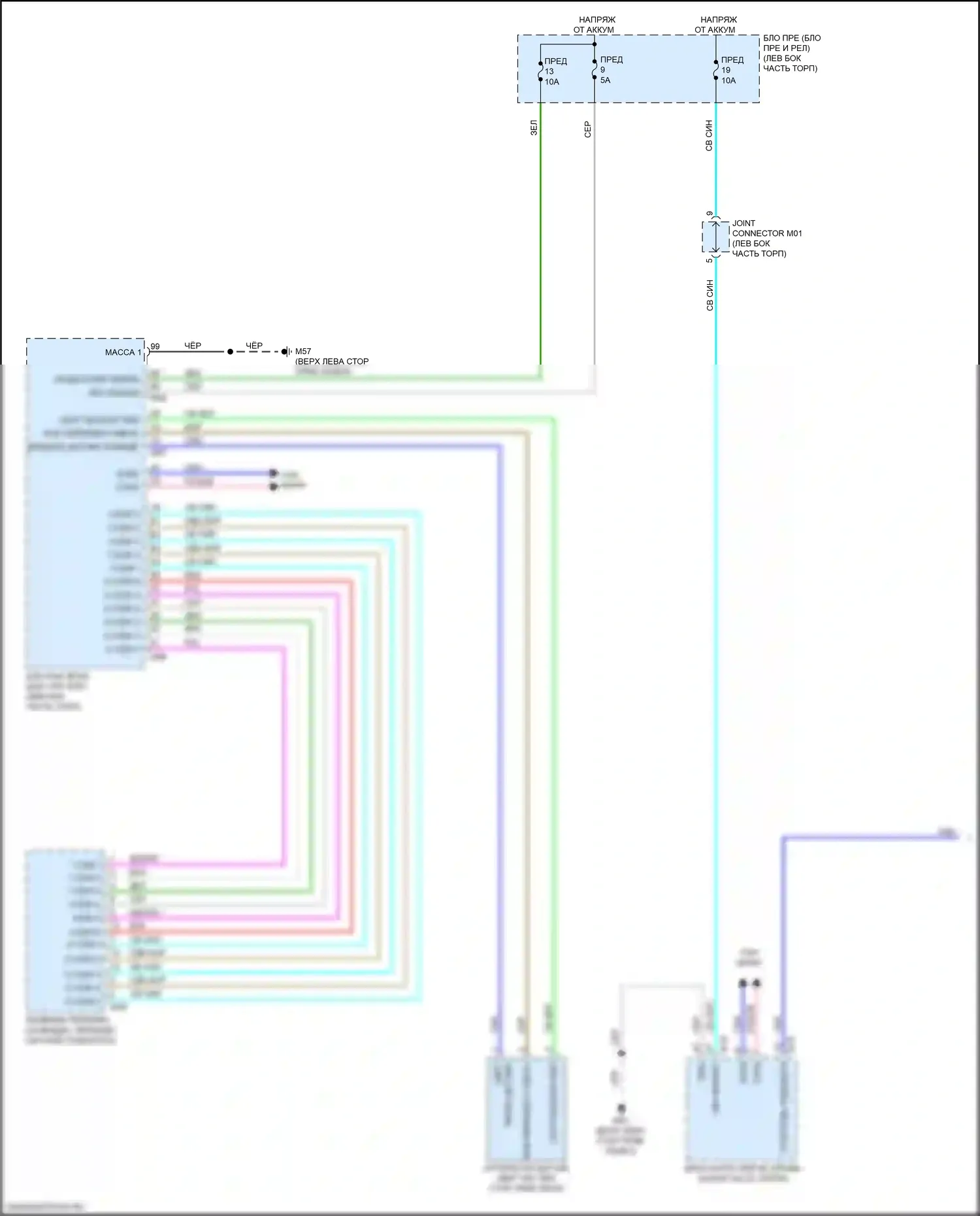 Versa Nissan III (2019-2022): Электросхема подсветки приборной панели (1 из 3) 