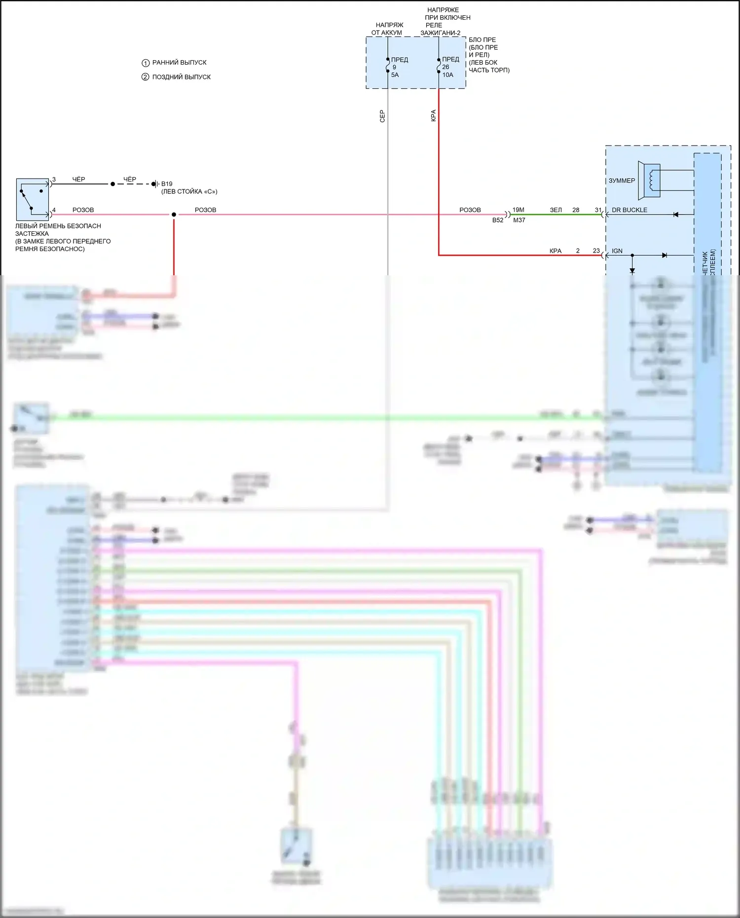 Versa Nissan III (2019-2022): Электросхема помощников водителя 