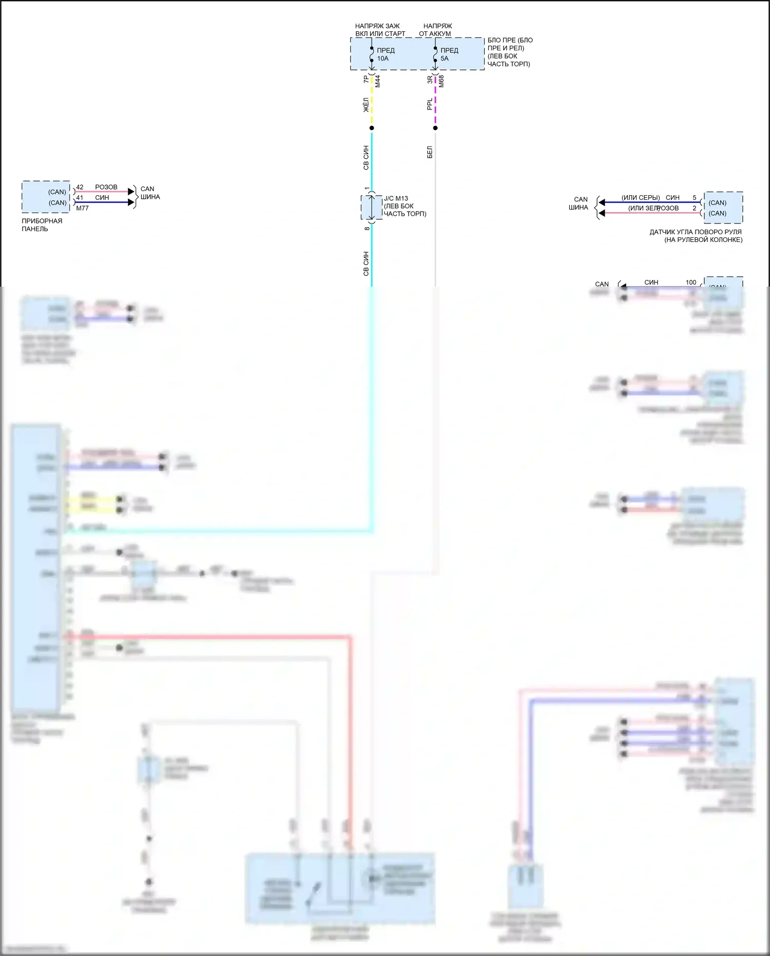 X-Trail Nissan III рестайлинг (2017-2024): Электросхема электронной подвески 