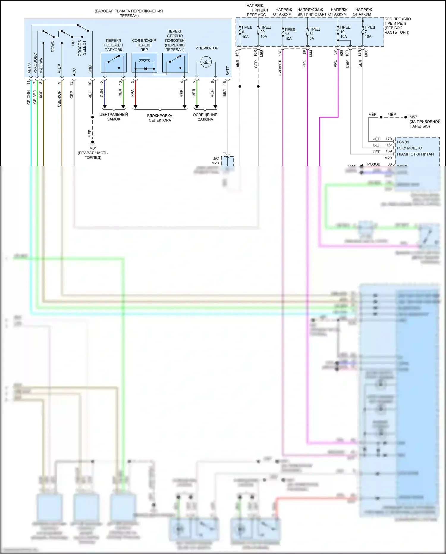 X-Trail Nissan III рестайлинг (2017-2024): Электросхема cvt (2 из 2) 