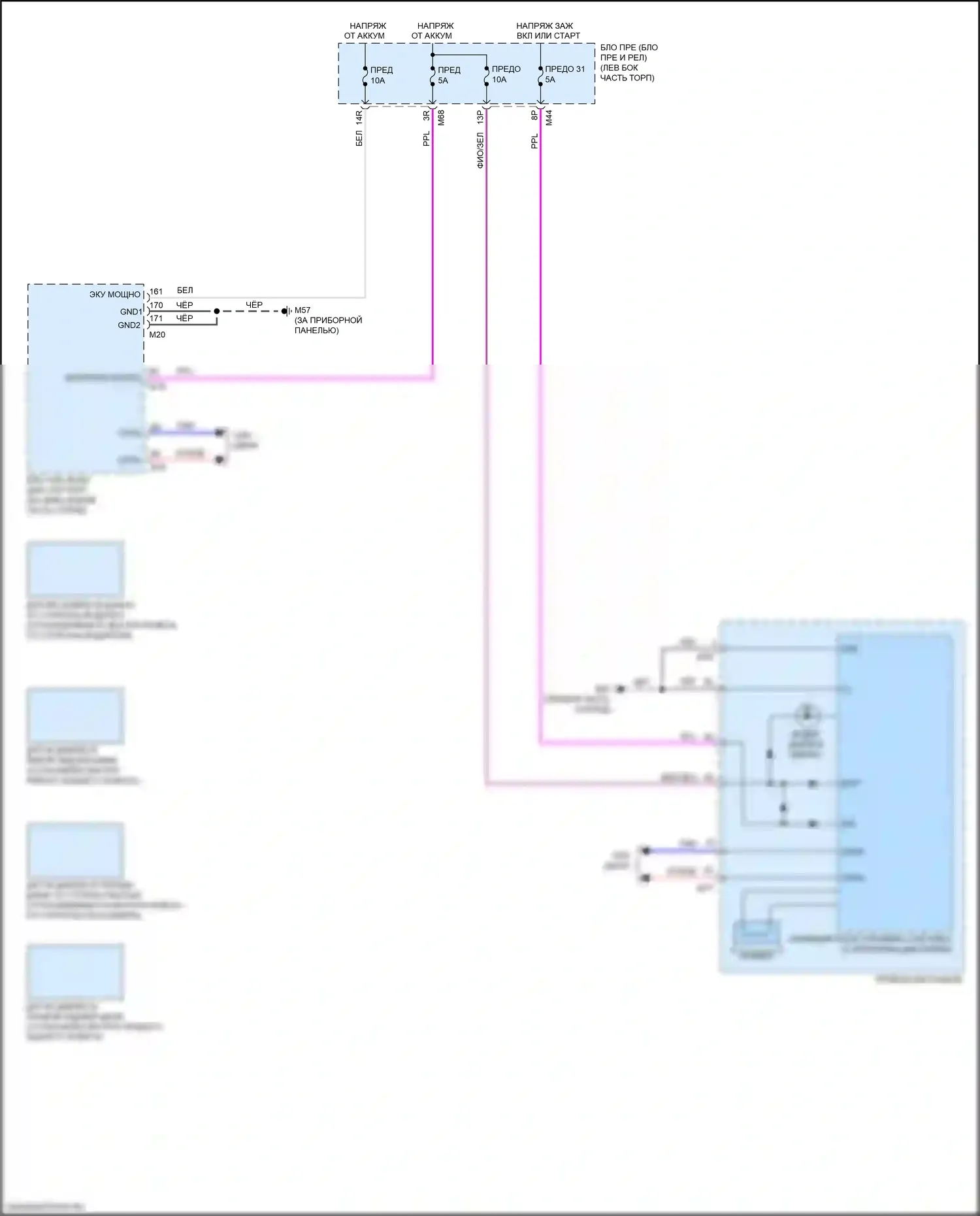X-Trail Nissan III рестайлинг (2017-2024): Электросхема контроля давления в шинах 