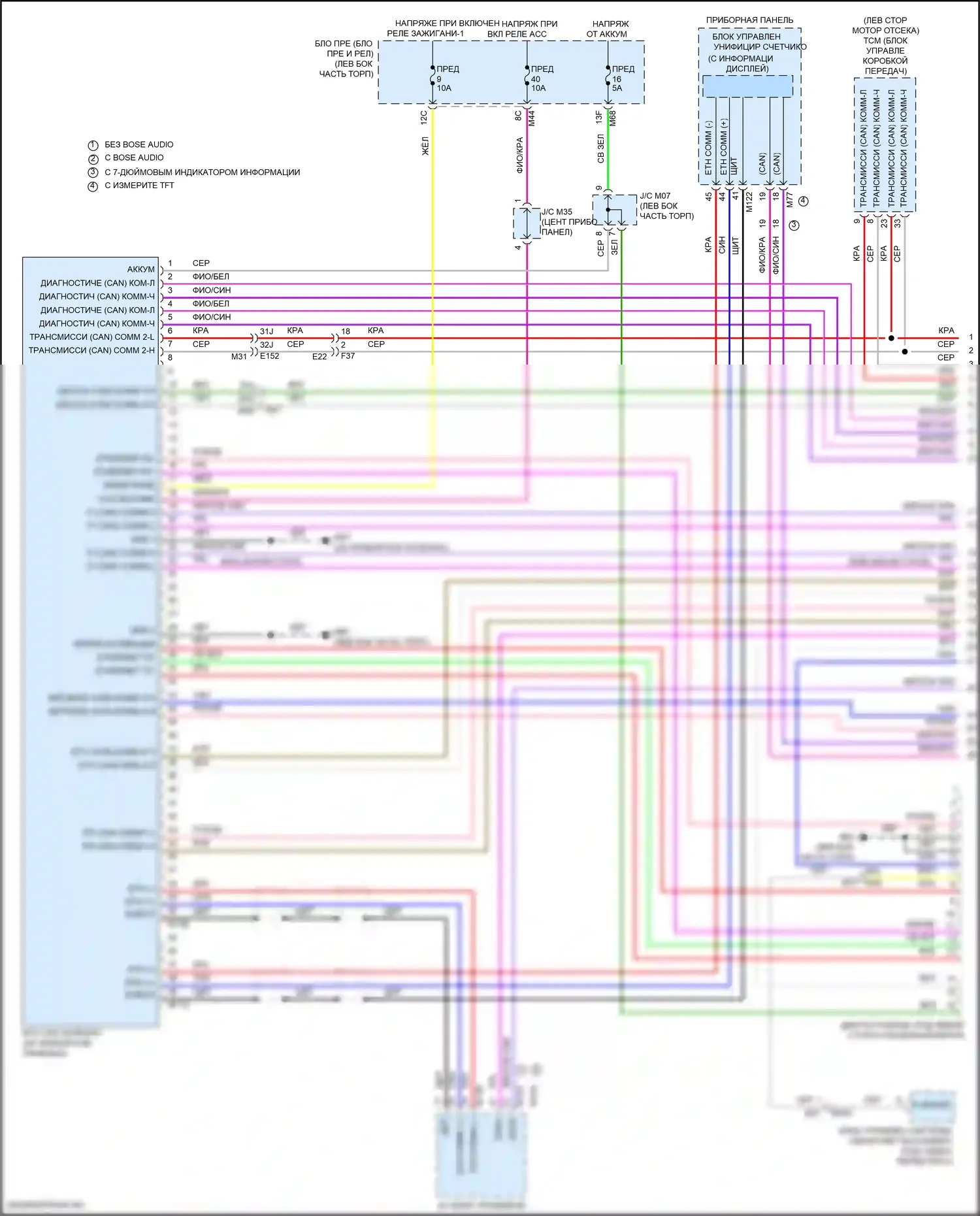 X-Trail Nissan IV (2021-2024): Can шина электросхема (1 из 4) 