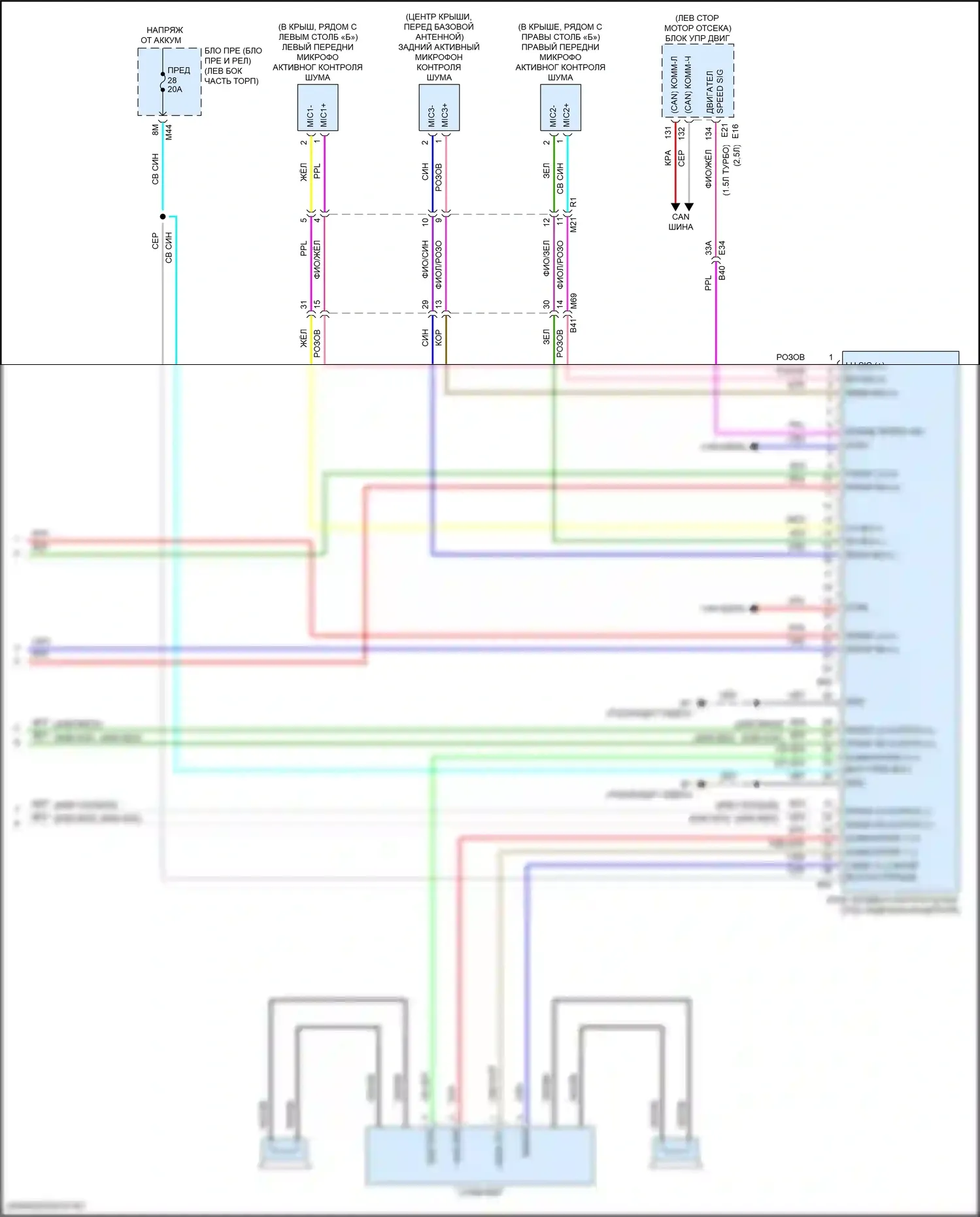 X-Trail Nissan IV (2021-2024): Электросхема магнитола, без bose (5 из 5) 