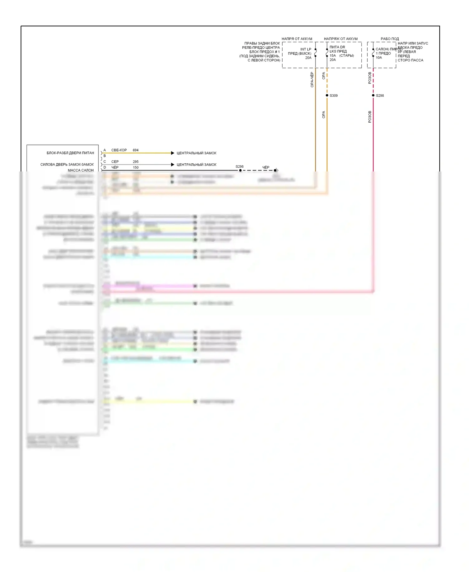 Aurora Oldsmobile I (1994-1999): Электросхемы компьютера тела 