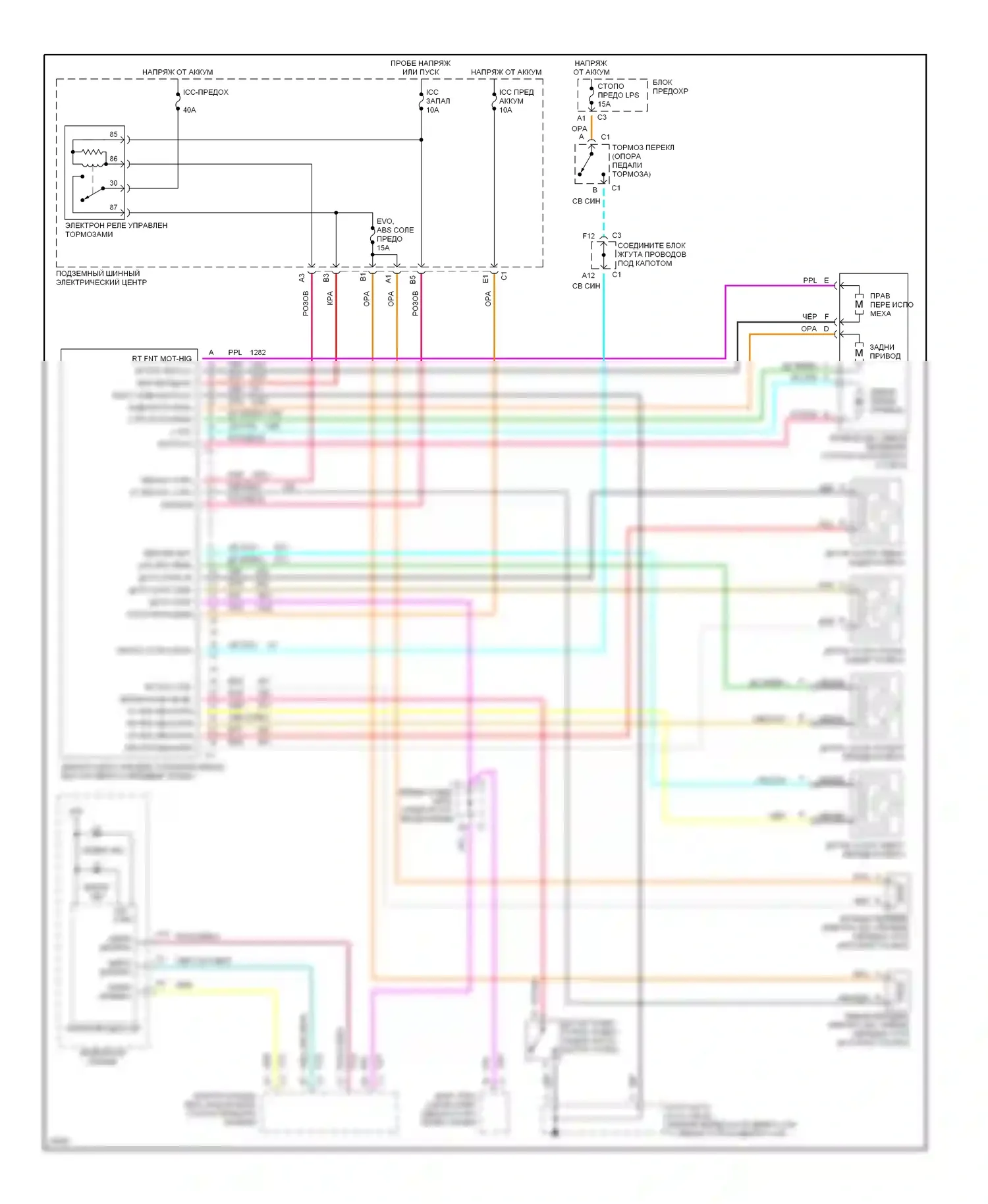 Cutlass Oldsmobile VI (1997-1999): Электросхемы антиблокировочной системы abs 