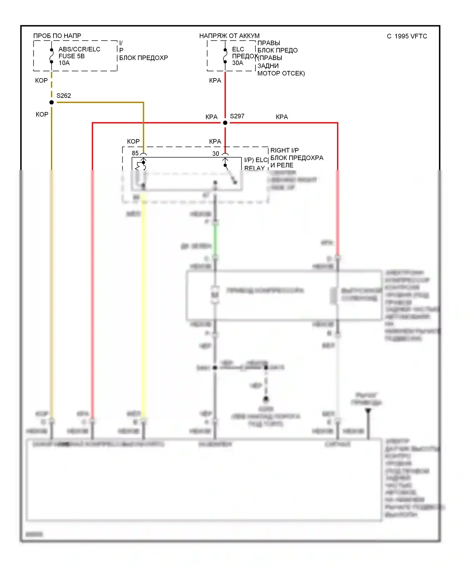 Eighty-Eight Oldsmobile X (1992-1999): Электросхема электронной подвески 