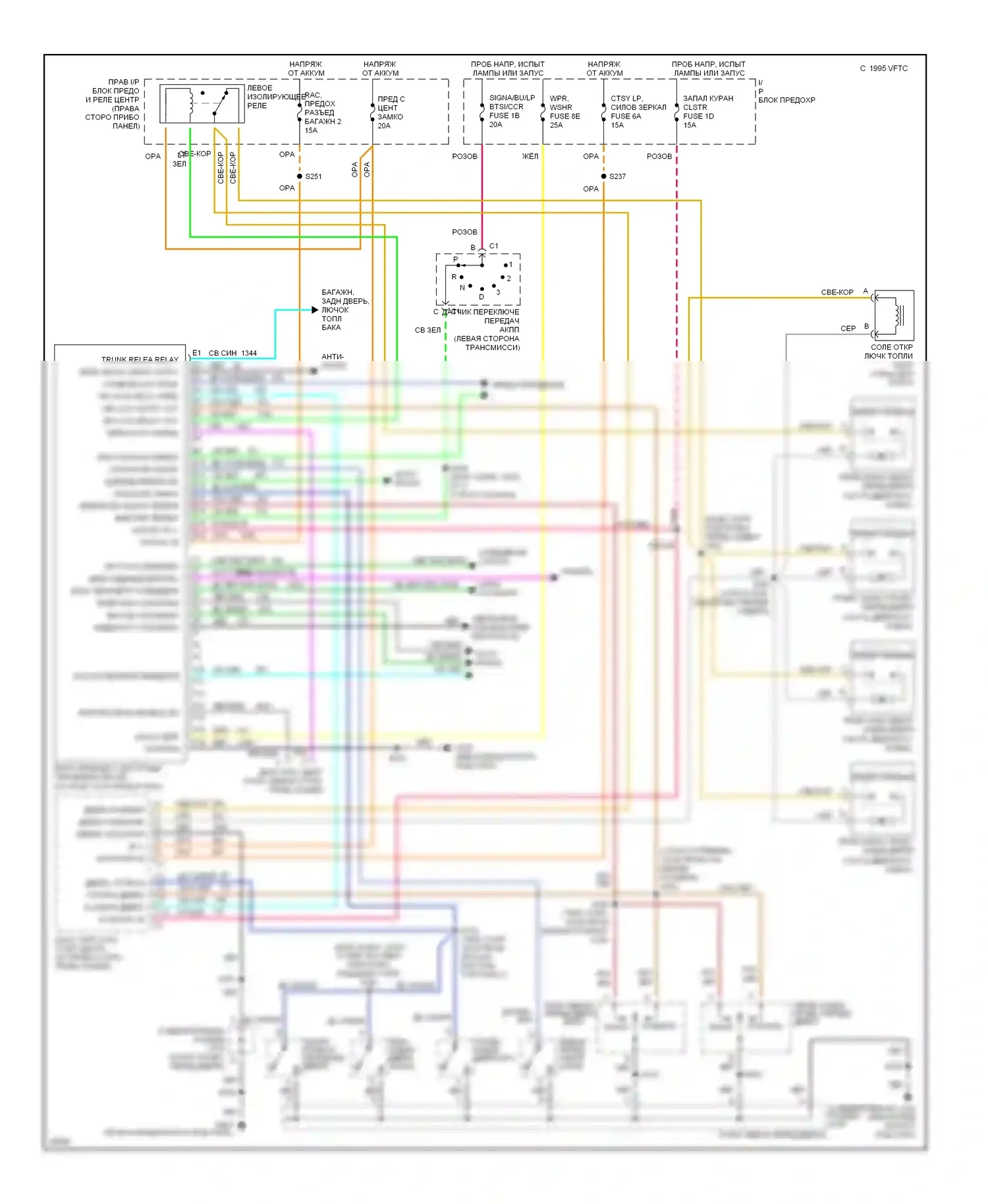 Eighty-Eight Oldsmobile X (1992-1999): Электросхема бесключевого доступа 