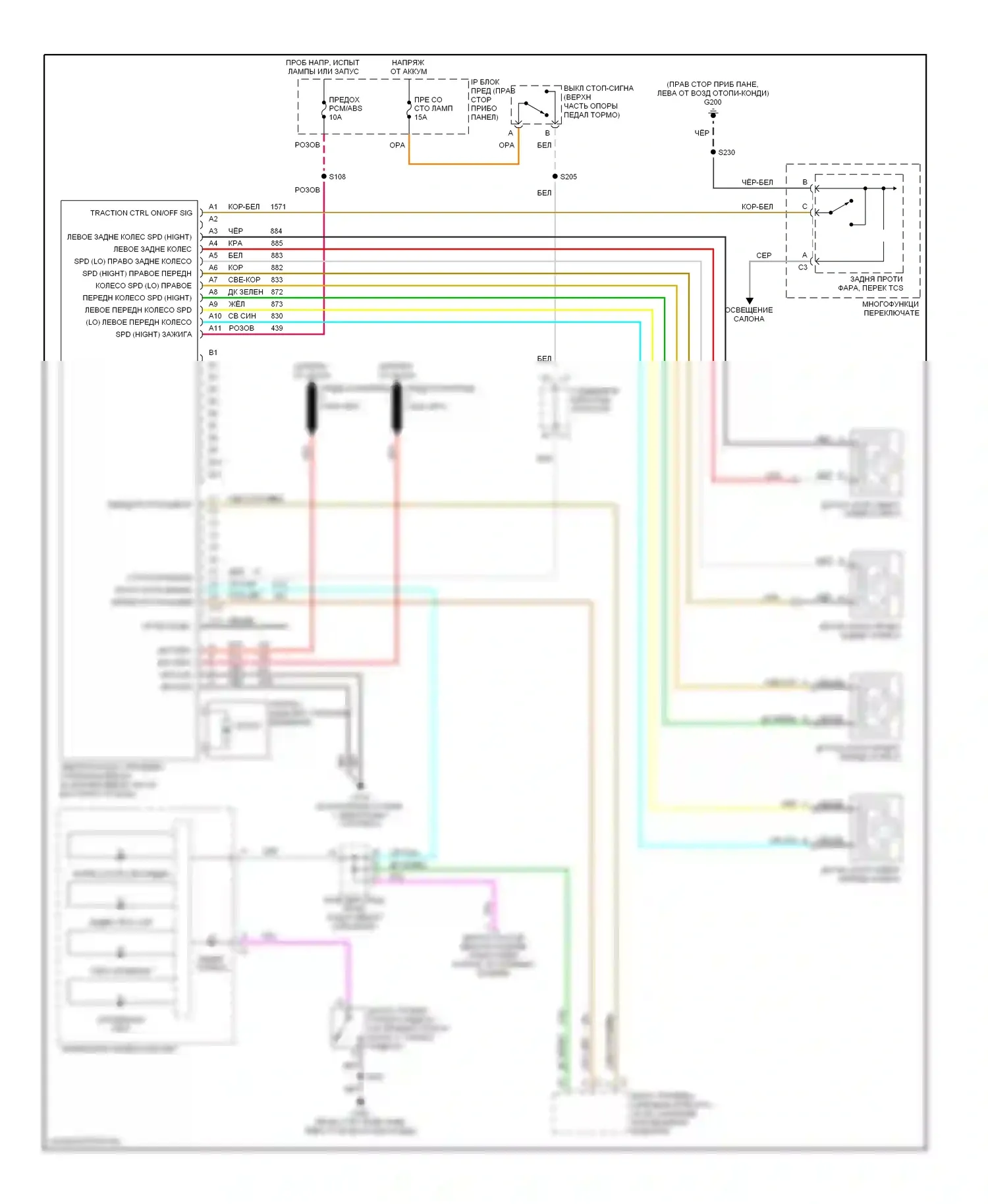 Silhouette Oldsmobile II (1996-2004): Электросхемы антиблокировочной системы abs 
