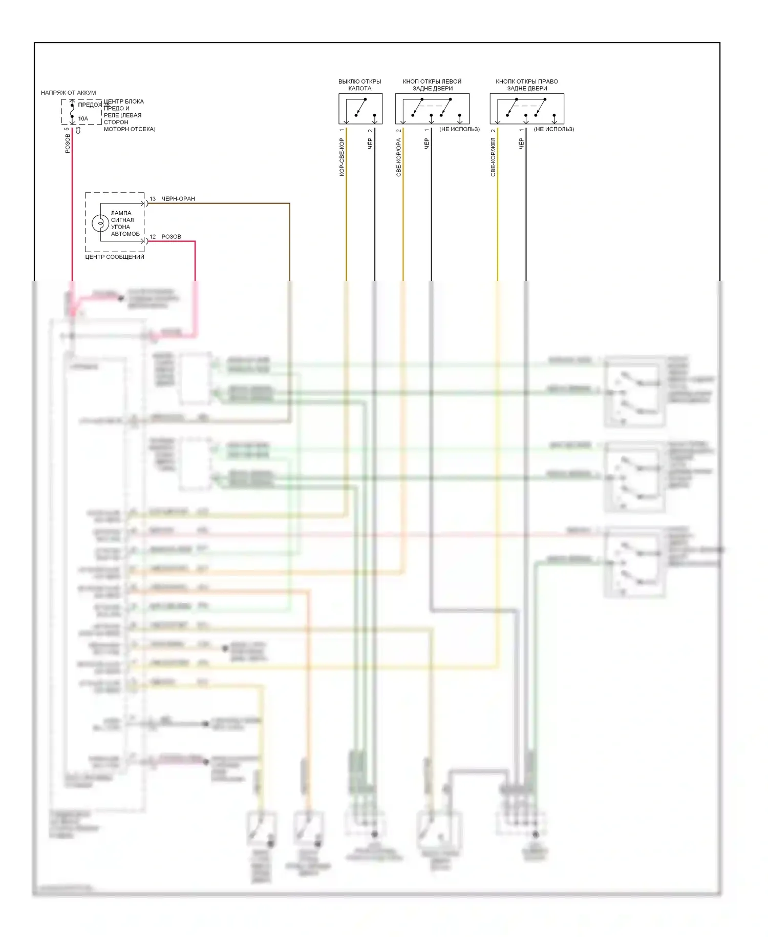 Voyager Plymouth III (1995-2000): Сигнализации электросхема 