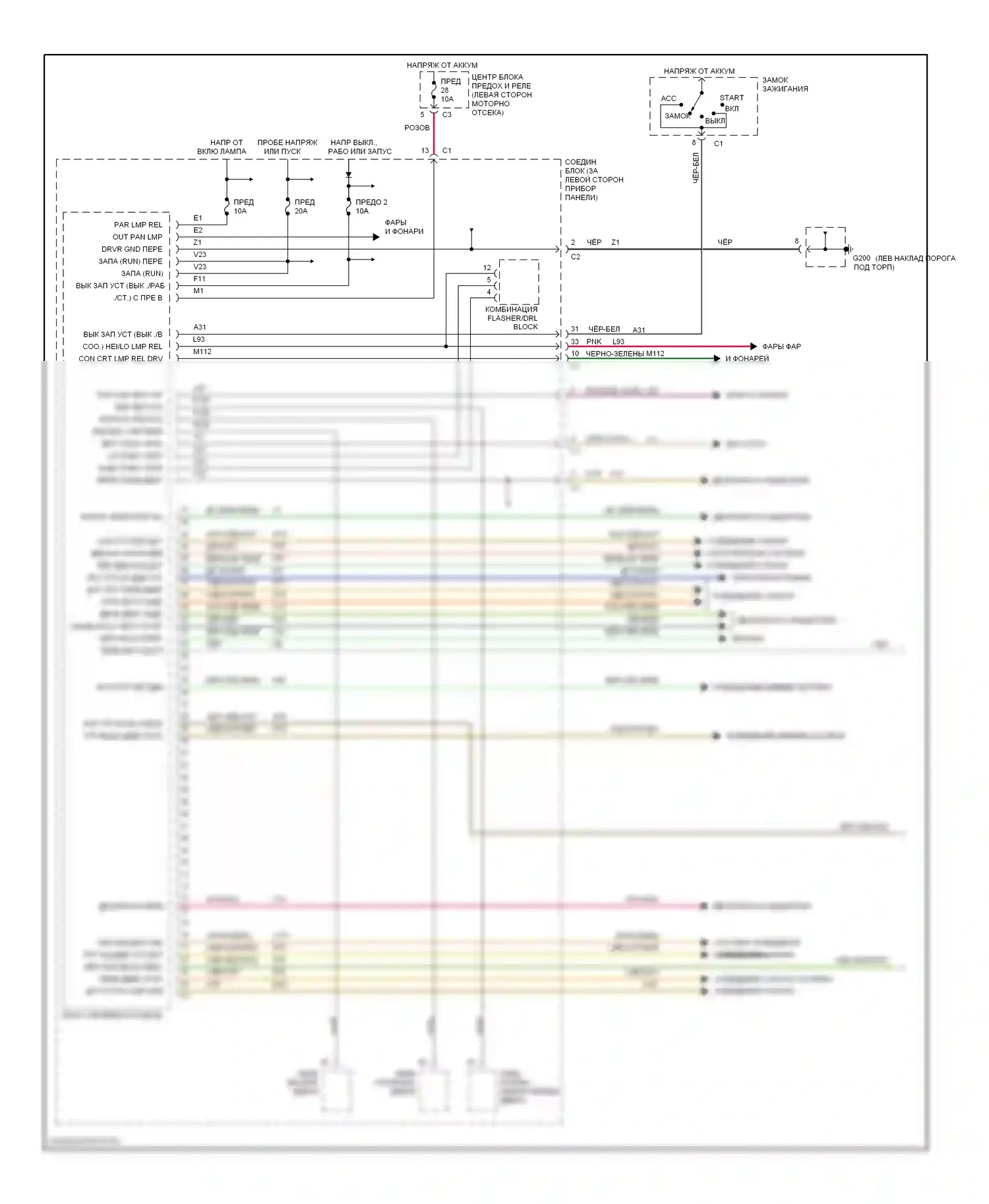 Voyager Plymouth III (1995-2000): Электросхемы компьютера тела (1 из 2) 