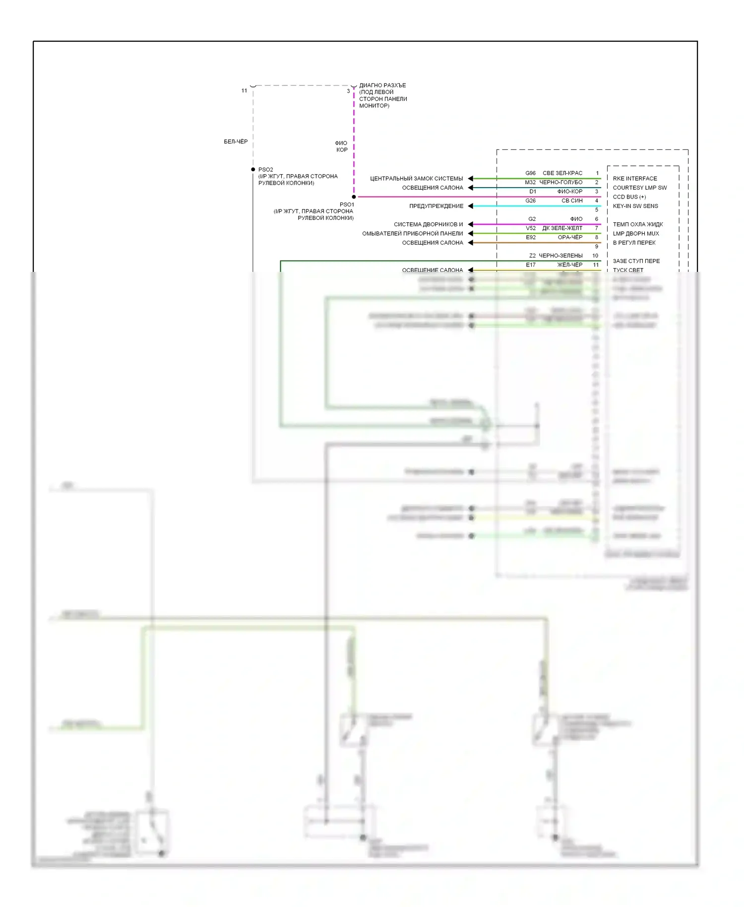 Voyager Plymouth III (1995-2000): Электросхемы компьютера тела (2 из 2) 