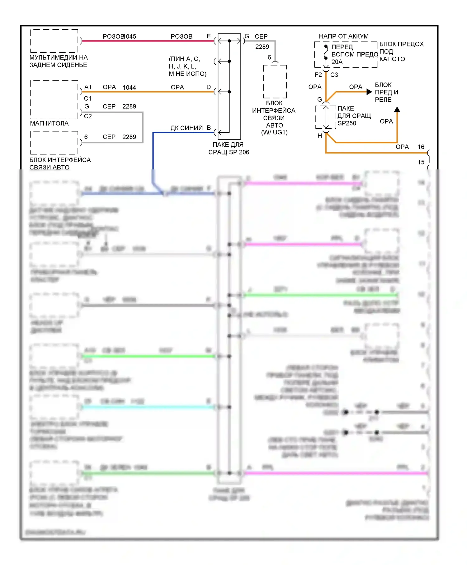 Aztek Pontiac I (2001-2005): Can шина электросхема 