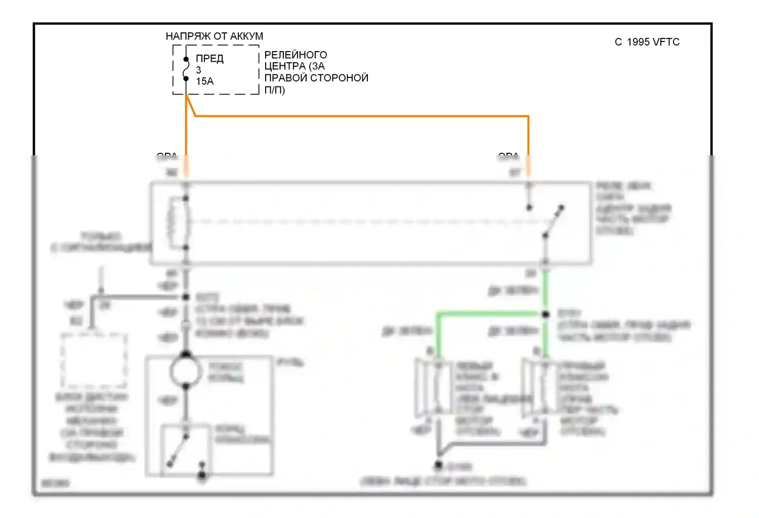 Bonneville Pontiac IX (1991-1999): Электросхема клаксона 