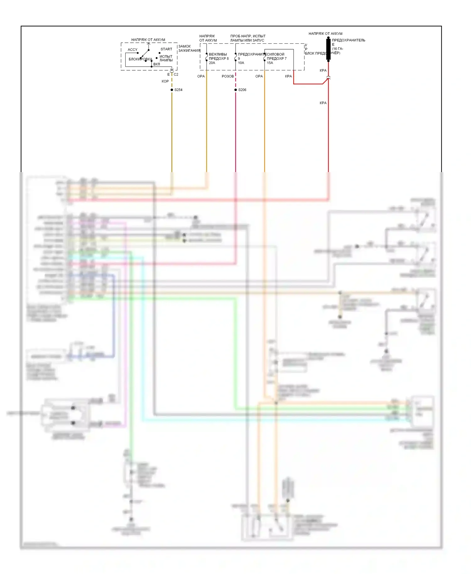 Firebird Pontiac IV (1993-2002): Сигнализации электросхема 