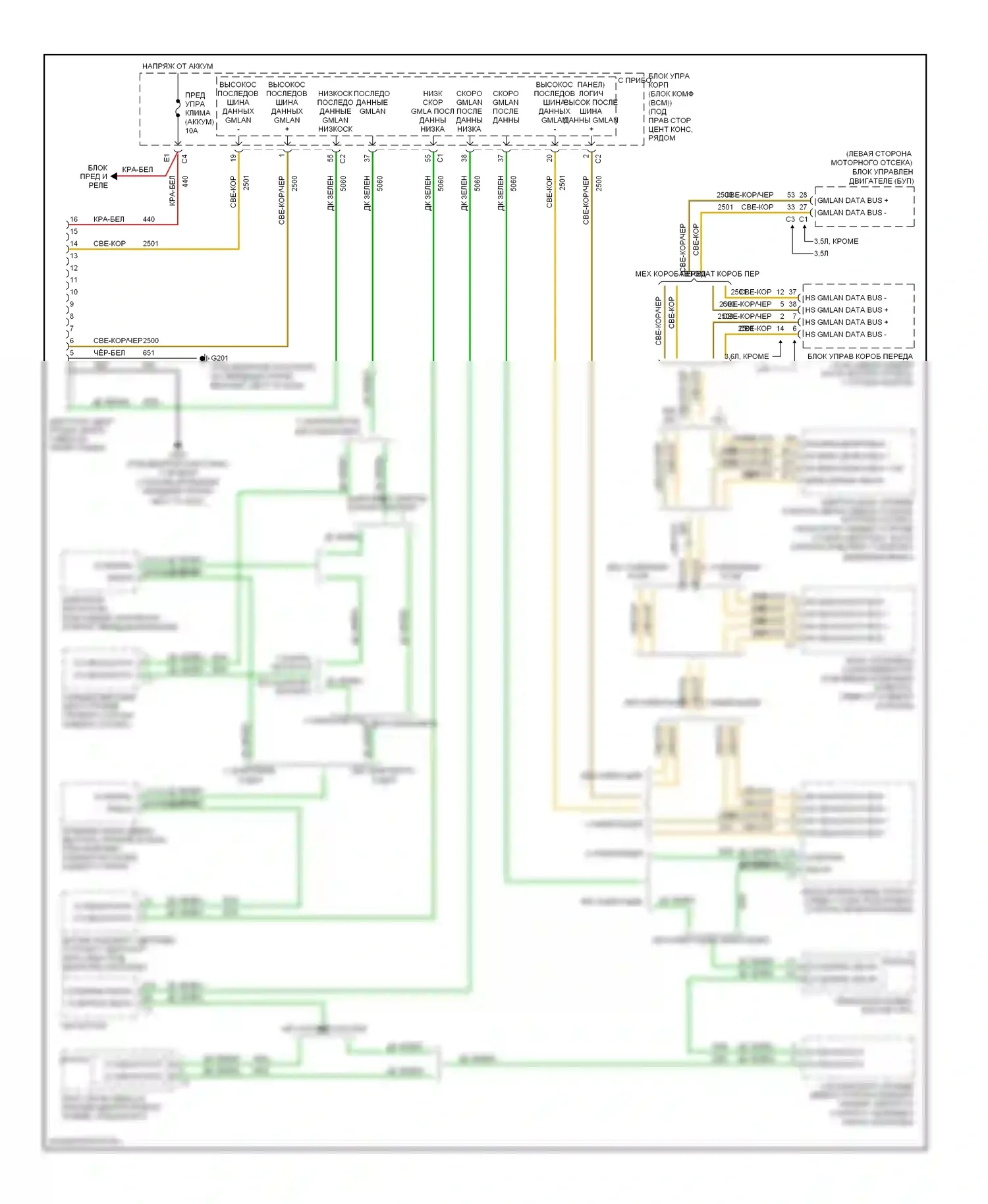 G6 Pontiac I (2004-2009): Can шина электросхема 