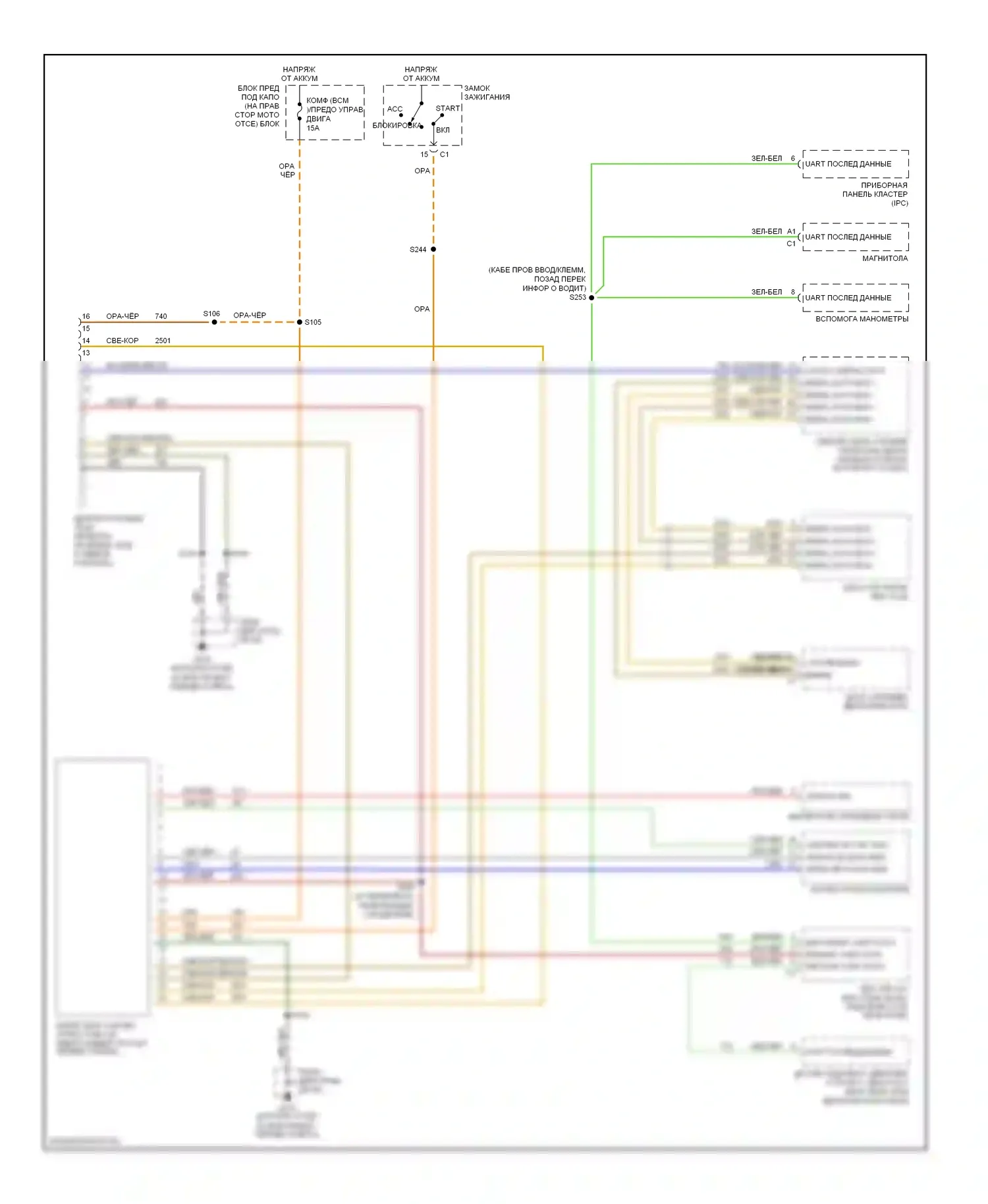GTO Pontiac IV (2004-2006): Can шина электросхема 