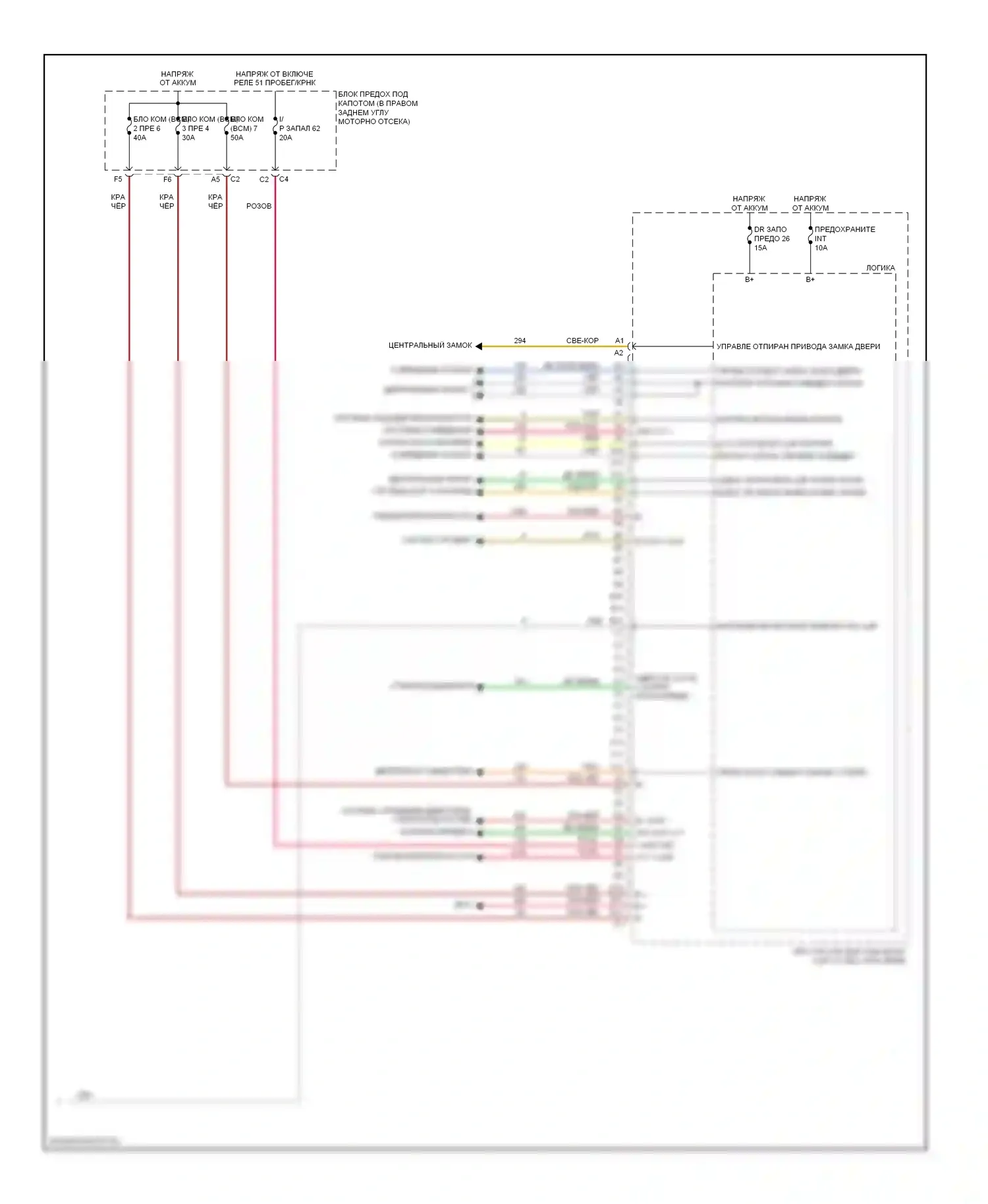 Solstice Pontiac I (2005-2009): Электросхема блоков управления кузовом (4 из 4) 