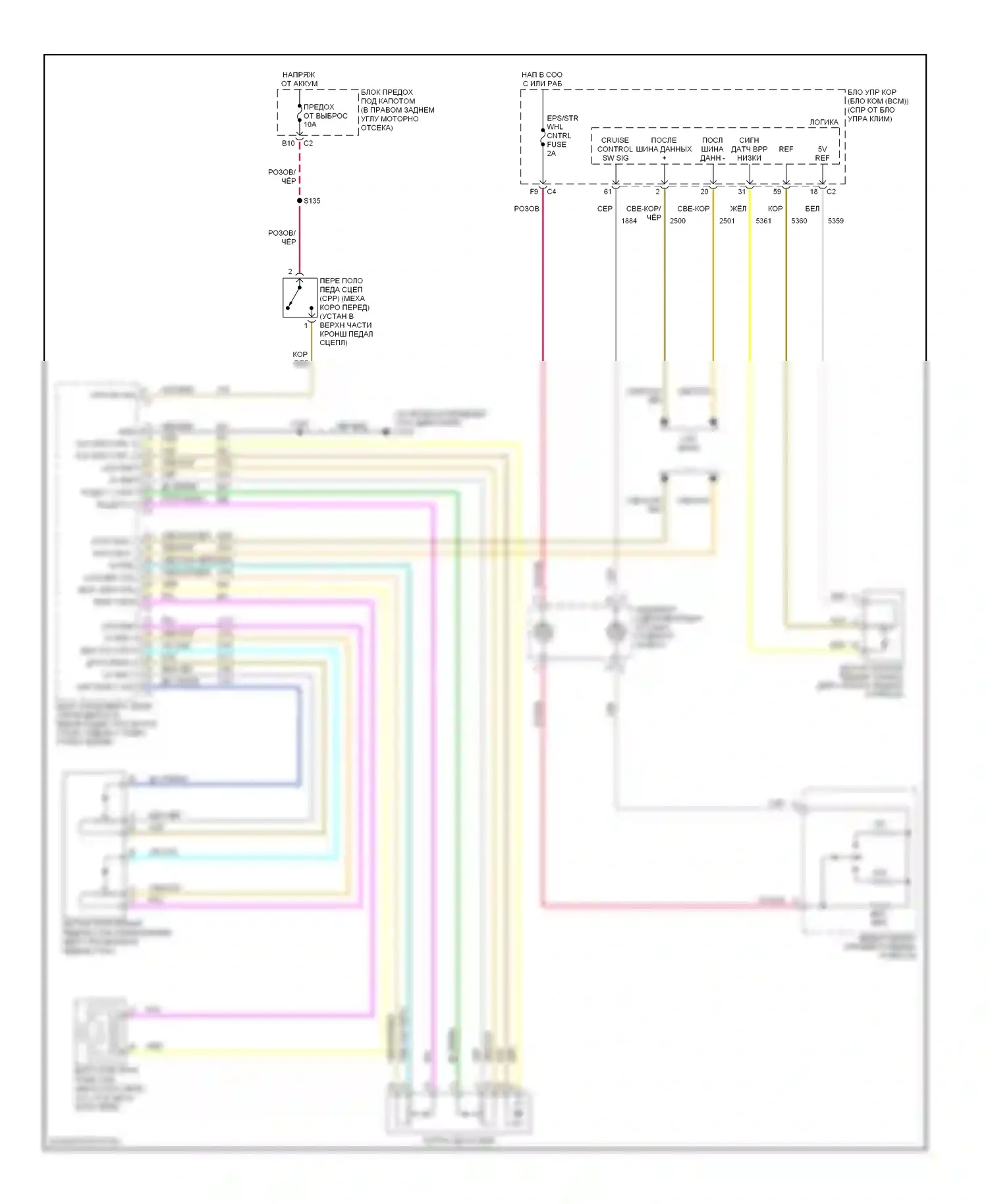 Solstice Pontiac I (2005-2009): 2,4л vin 5, электросхема круиз-контроля 