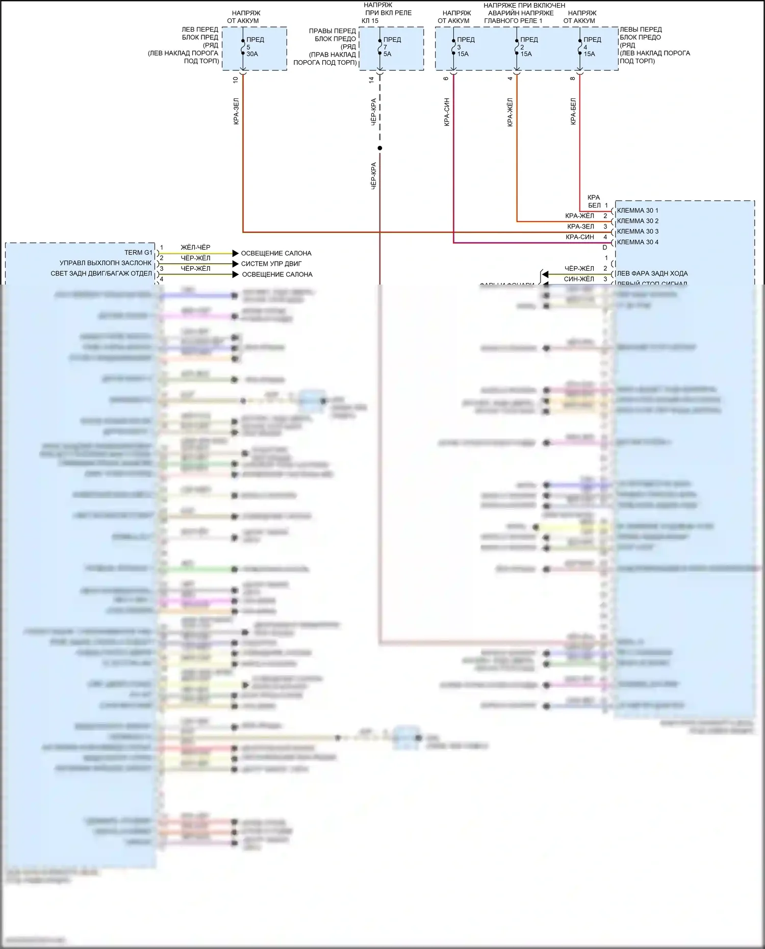 718 Boxster S Porsche 982 (2016-2024): Электросхема блока управления заднего 