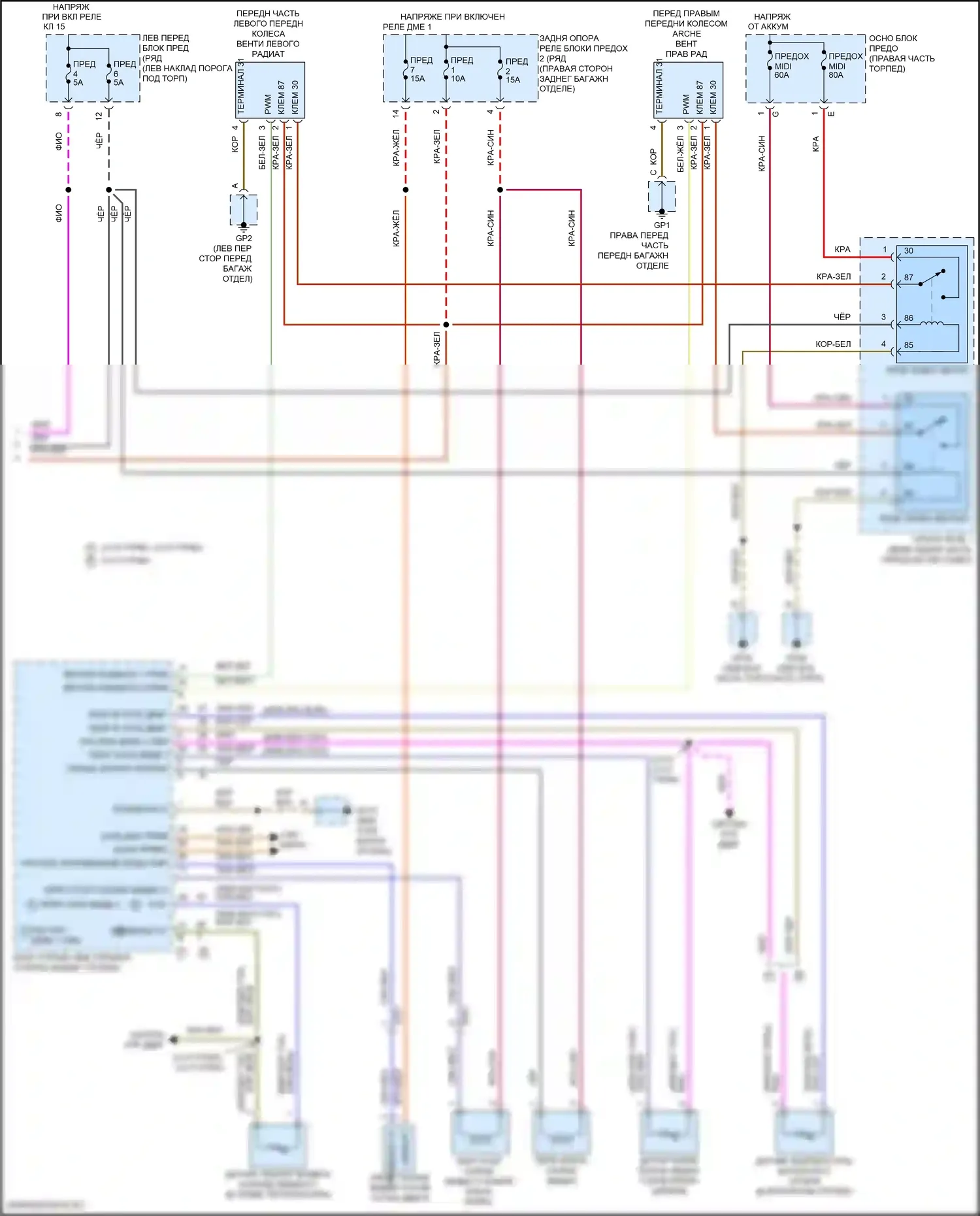 718 Boxster S Porsche 982 (2016-2024): Электросхема климат контроля (3 из 3) 