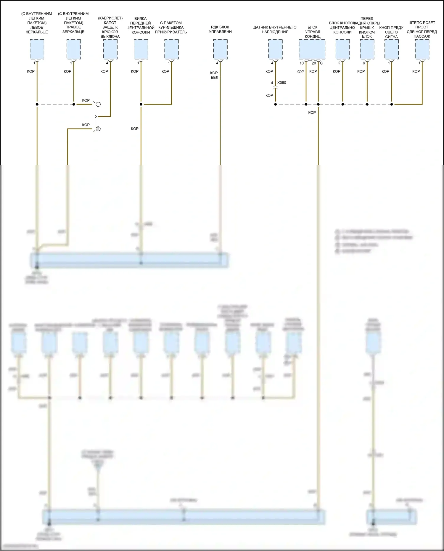 718 Boxster S Porsche 982 (2016-2024): Электросхема точек подключения масс (3 из 5) 