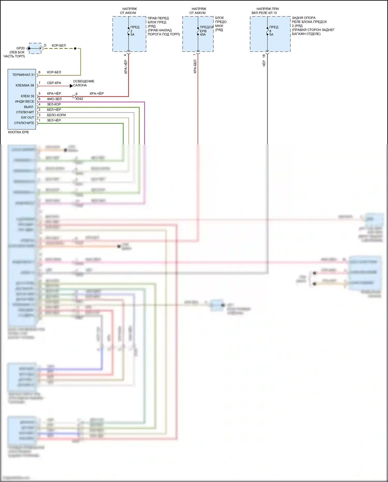 718 Boxster Porsche 982 (2016-2024): Электронная электросхема ручника 