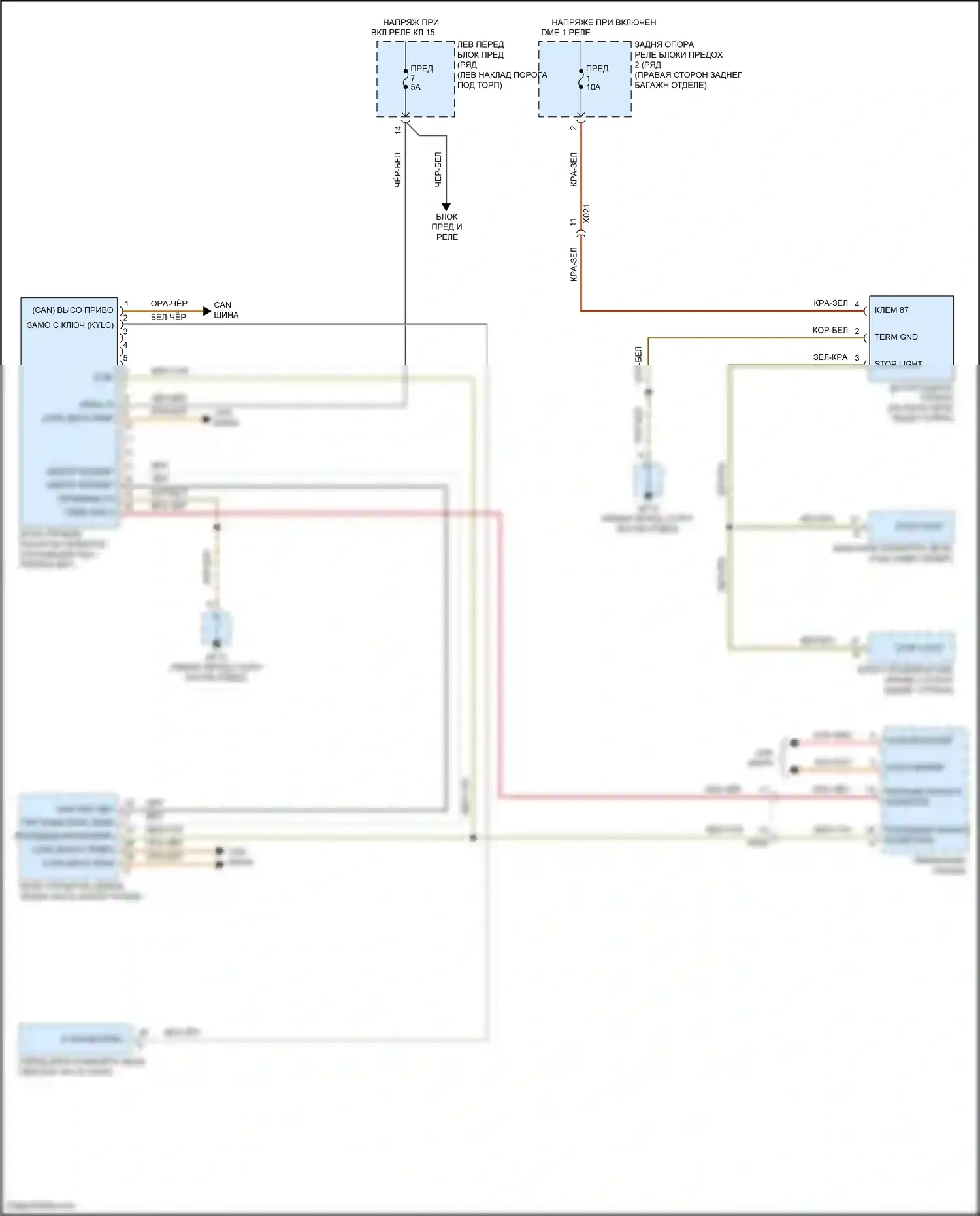 718 Boxster Porsche 982 (2016-2024): Электросхема блокировки селектора 