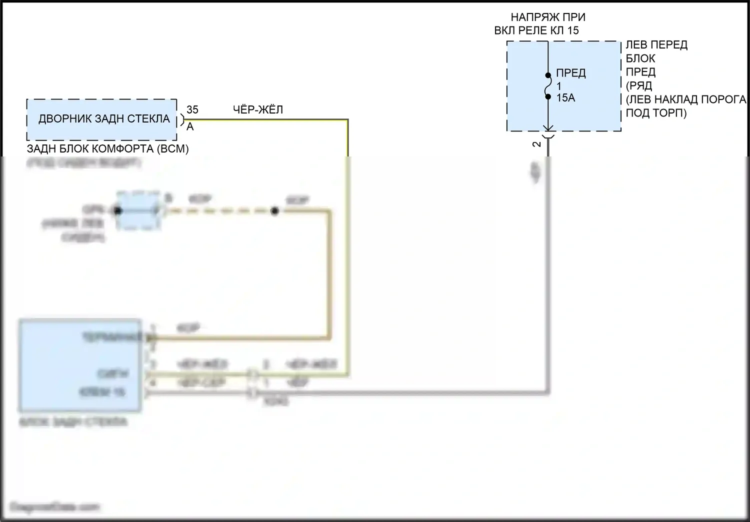718 Boxster Porsche 982 (2016-2024): Электросхема заднего дворника 