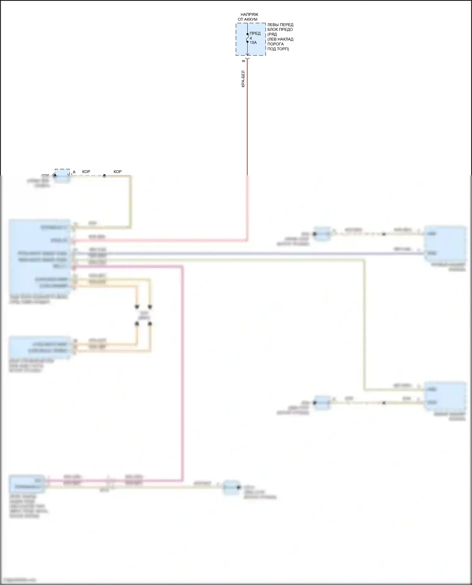 718 Boxster Porsche 982 (2016-2024): Электросхема фонарей заднего хода 