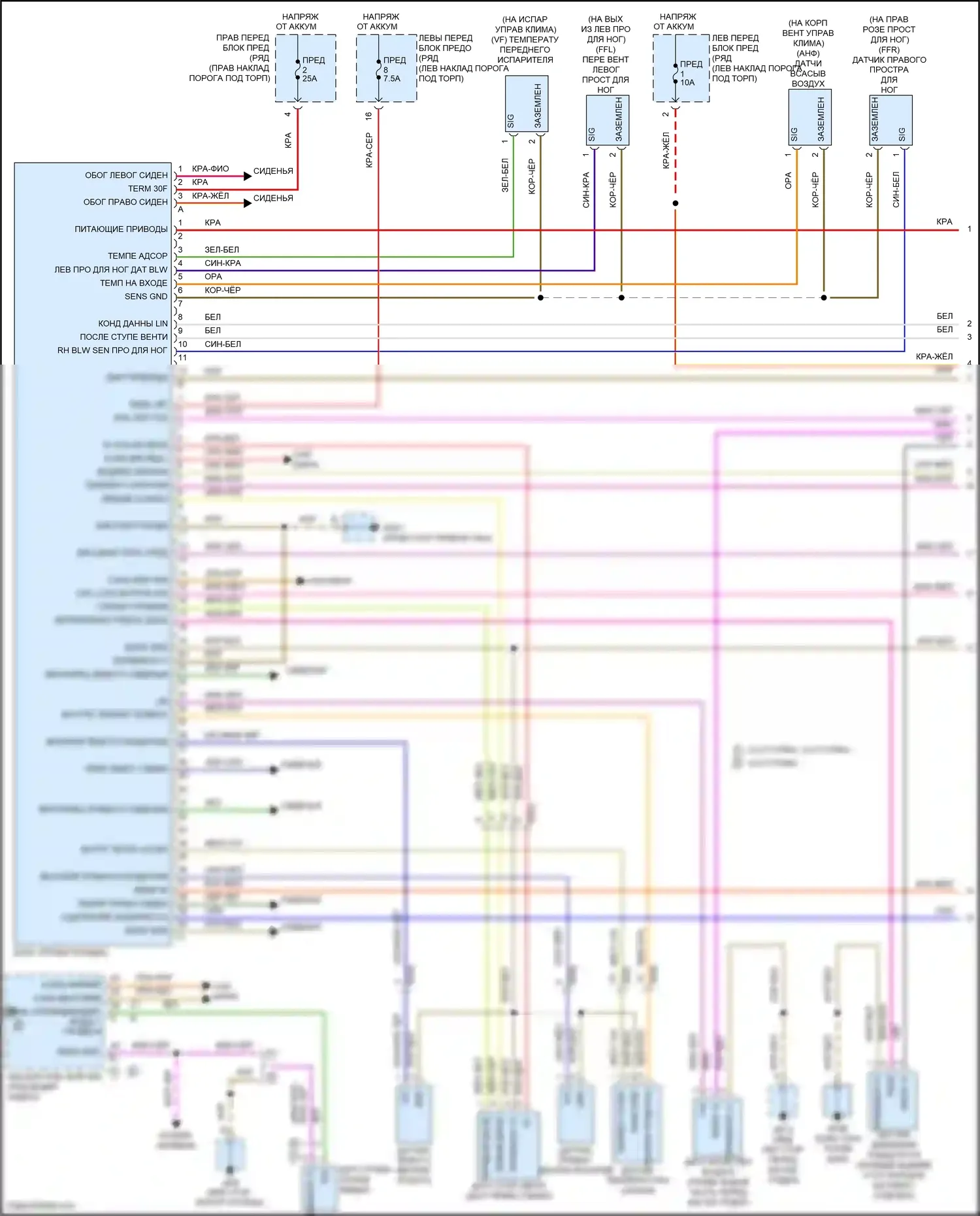 718 Boxster Porsche 982 (2016-2024): Электросхема климат контроля (1 из 3) 