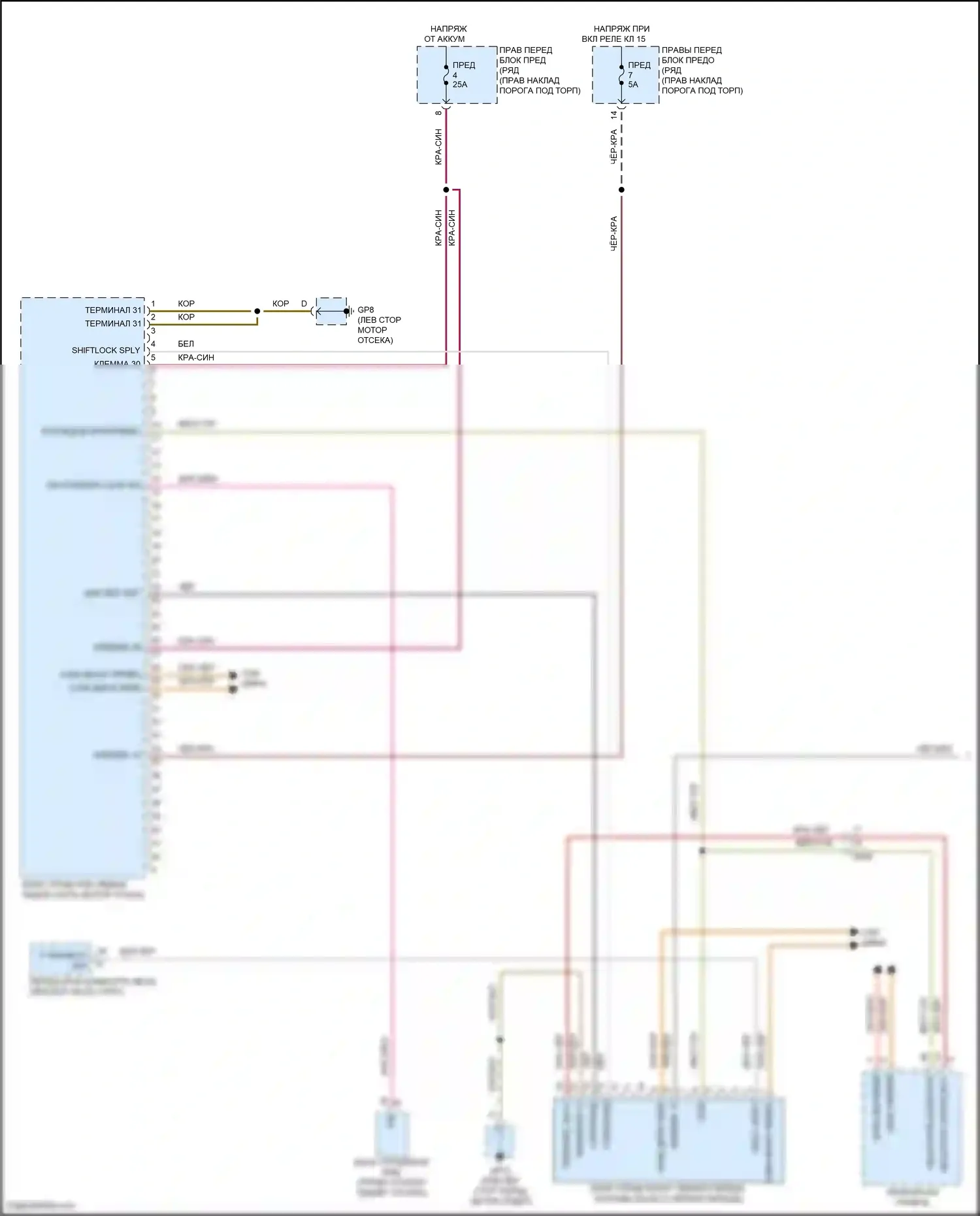 718 Boxster Porsche 982 (2016-2024): Электросхема коробки передач (1 из 2) 