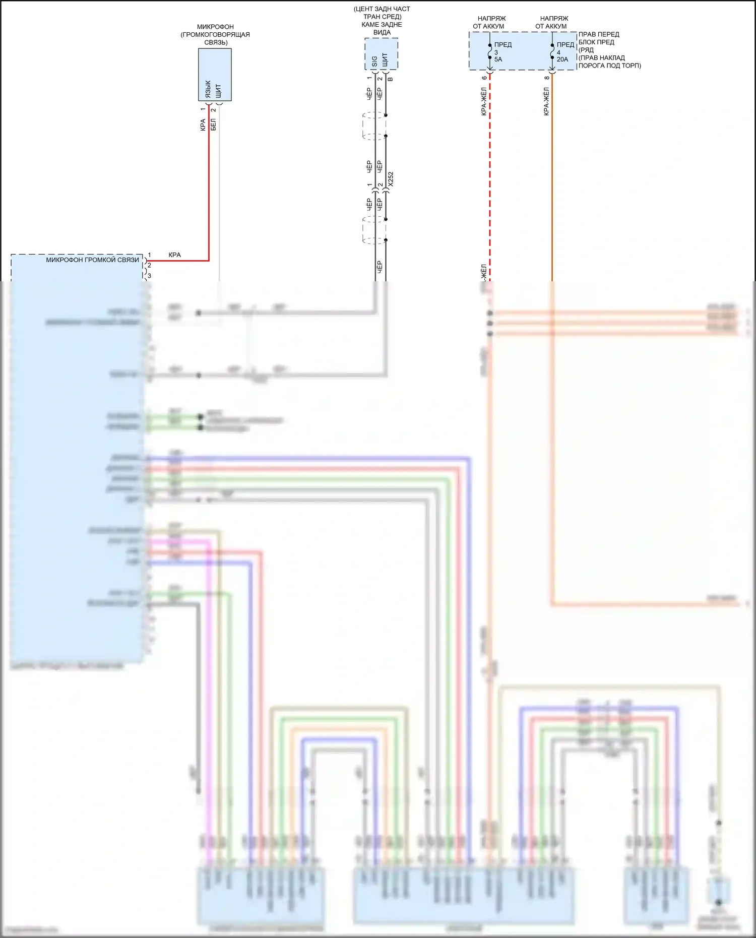 718 Boxster Porsche 982 (2016-2024): Электросхема базовой магнитолы (1 из 3) 