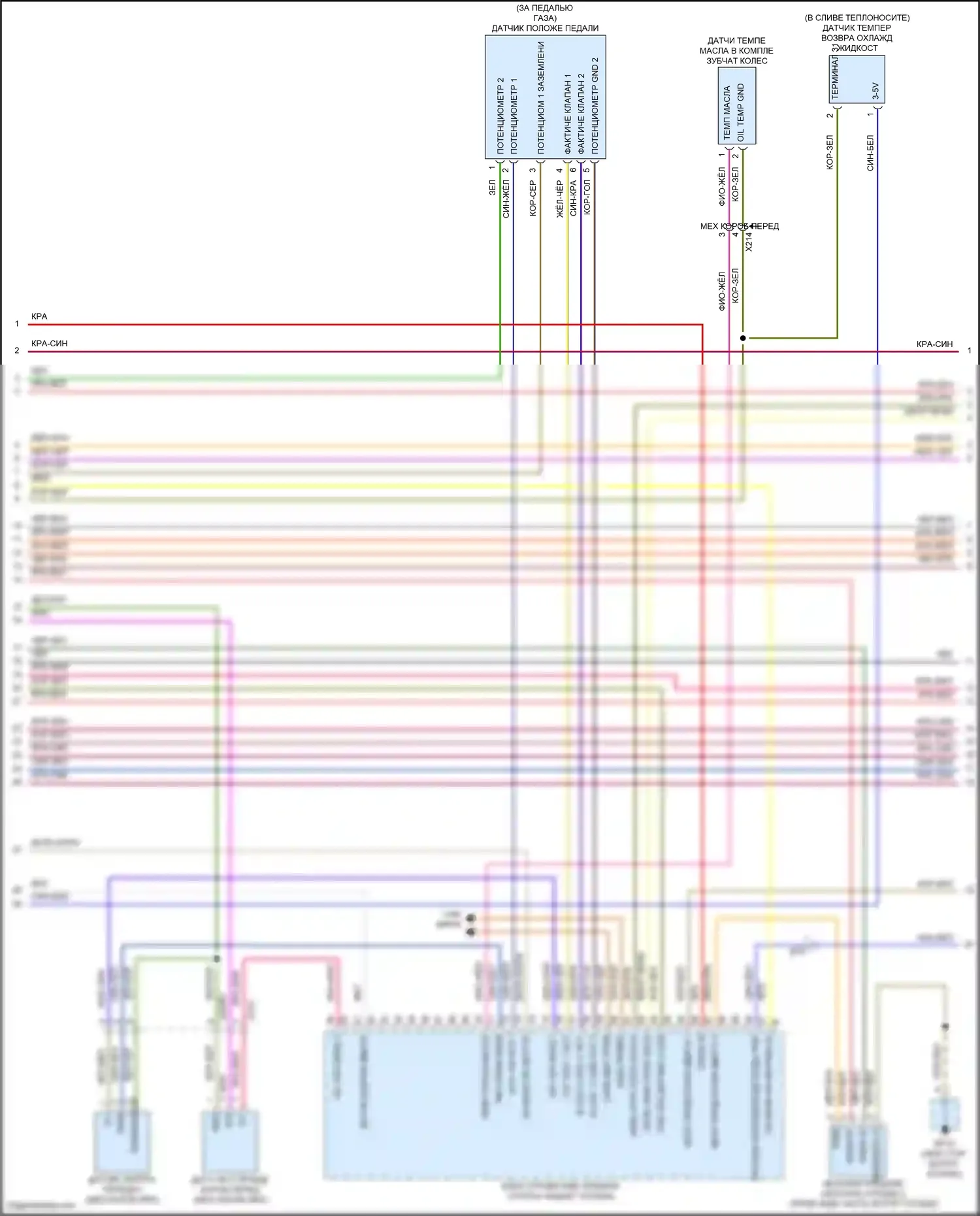 718 Cayman S Porsche 982 (2016-2024): Электросхема двигателя 2.5л турбо (3 из 7) 