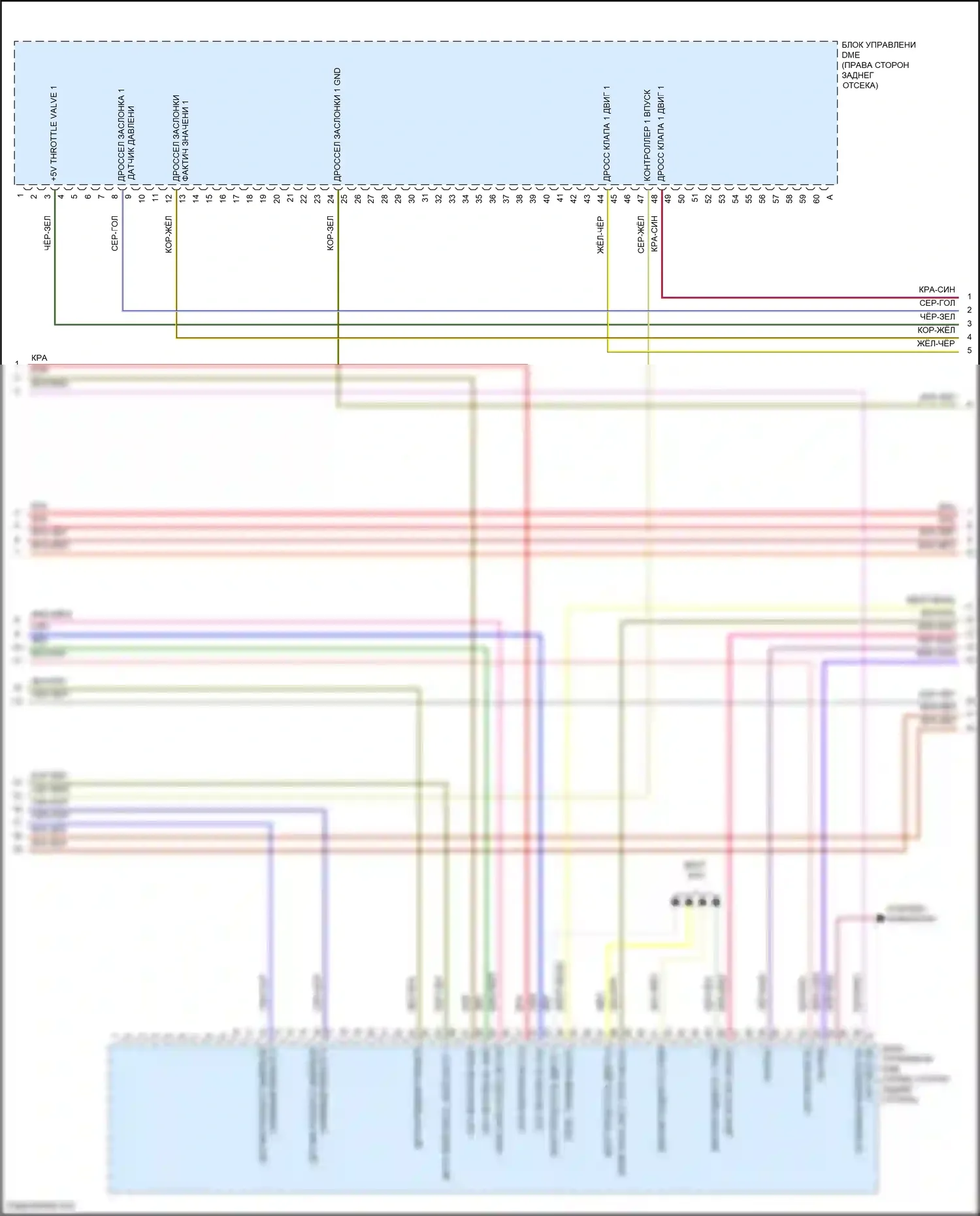 718 Cayman S Porsche 982 (2016-2024): Электросхема двигателя 4.0л турбо (6 из 8) 