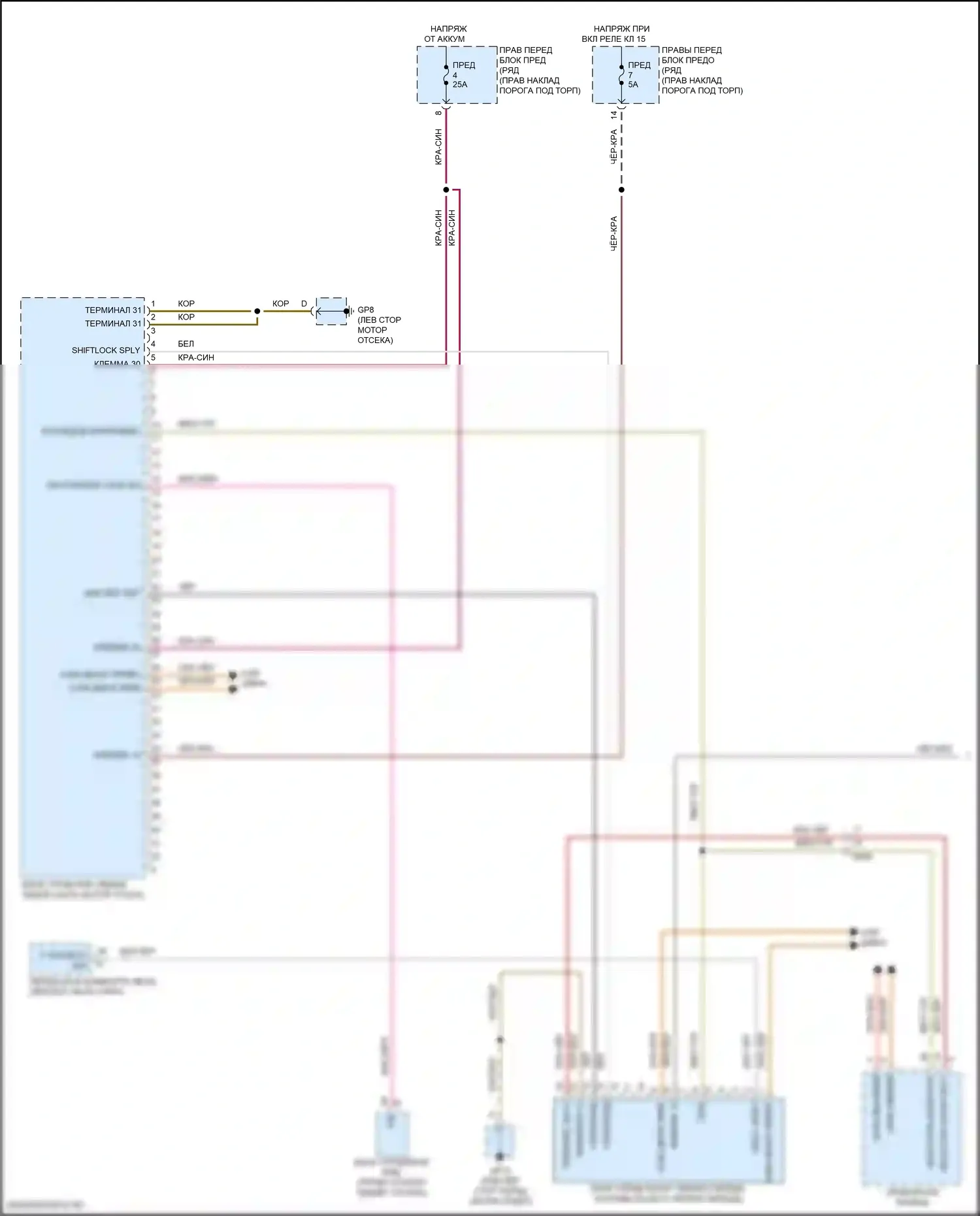 718 Cayman Porsche 982 (2016-2024): Электросхема коробки передач (1 из 2) 
