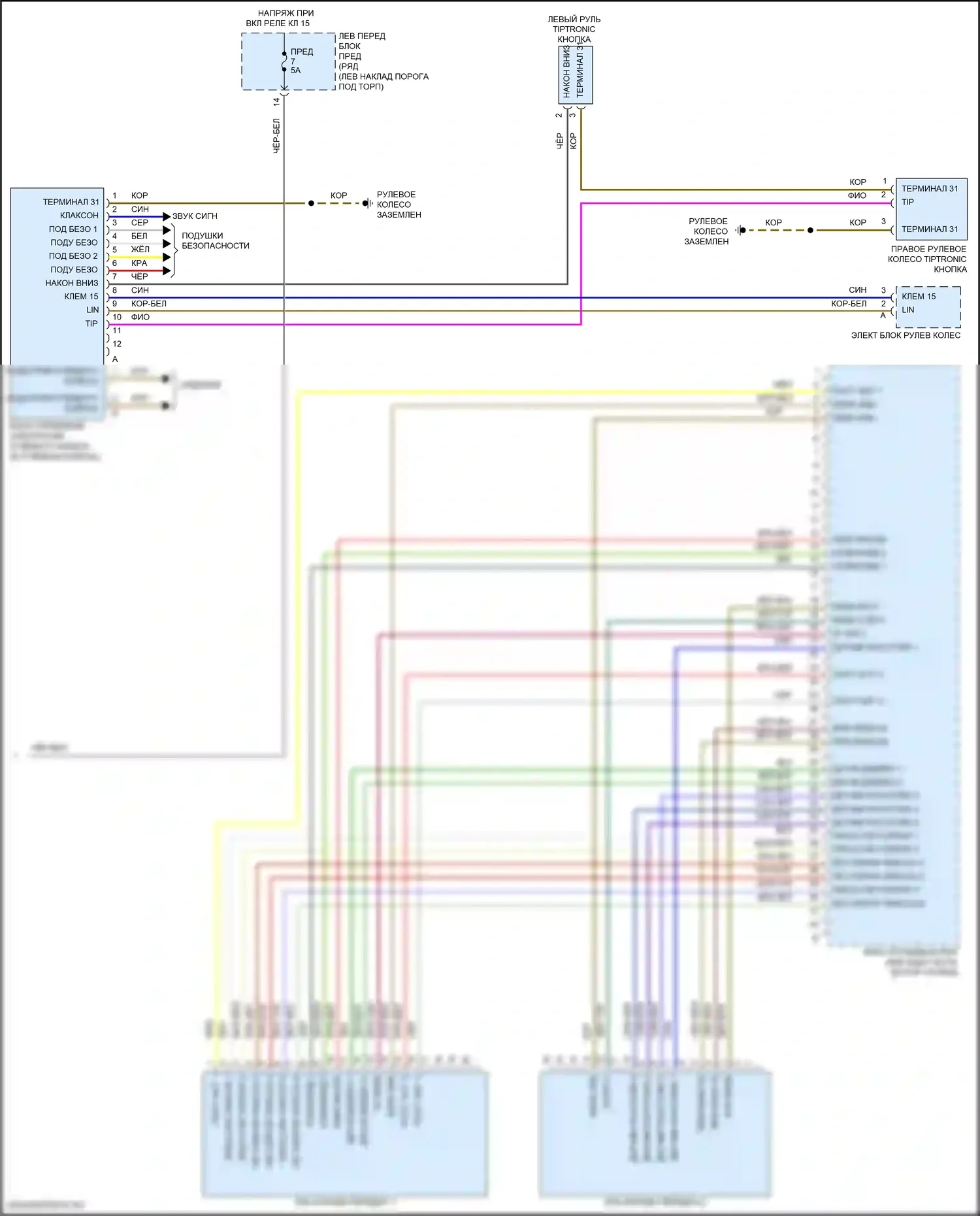 718 Cayman Porsche 982 (2016-2024): Электросхема коробки передач (2 из 2) 