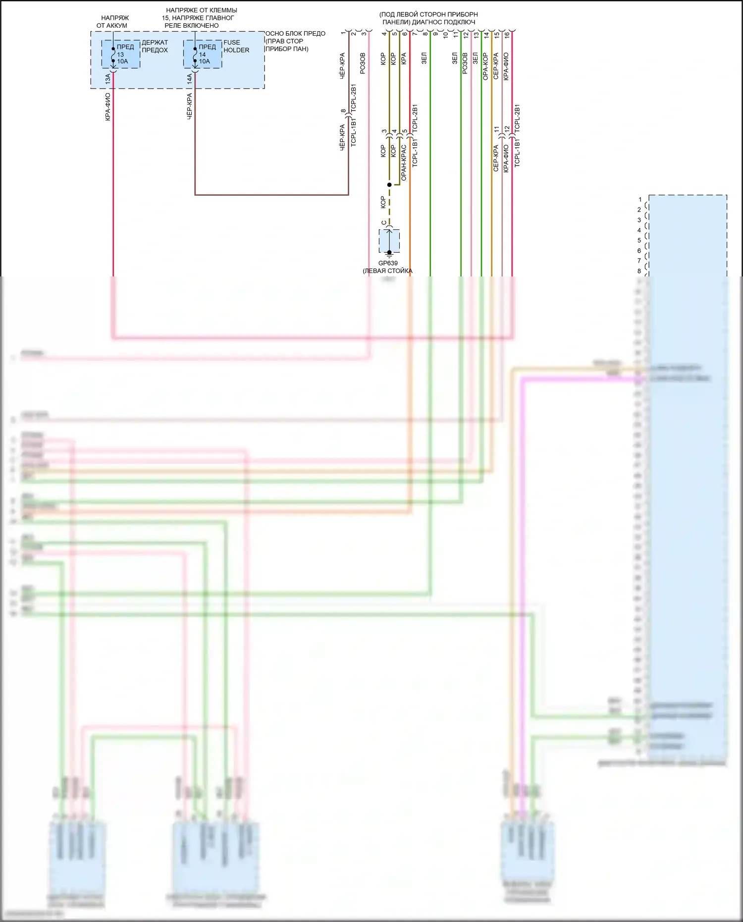 911 Carrera 4 GTS Porsche 992 (2018-2024): Can шина электросхема (5 из 5) 