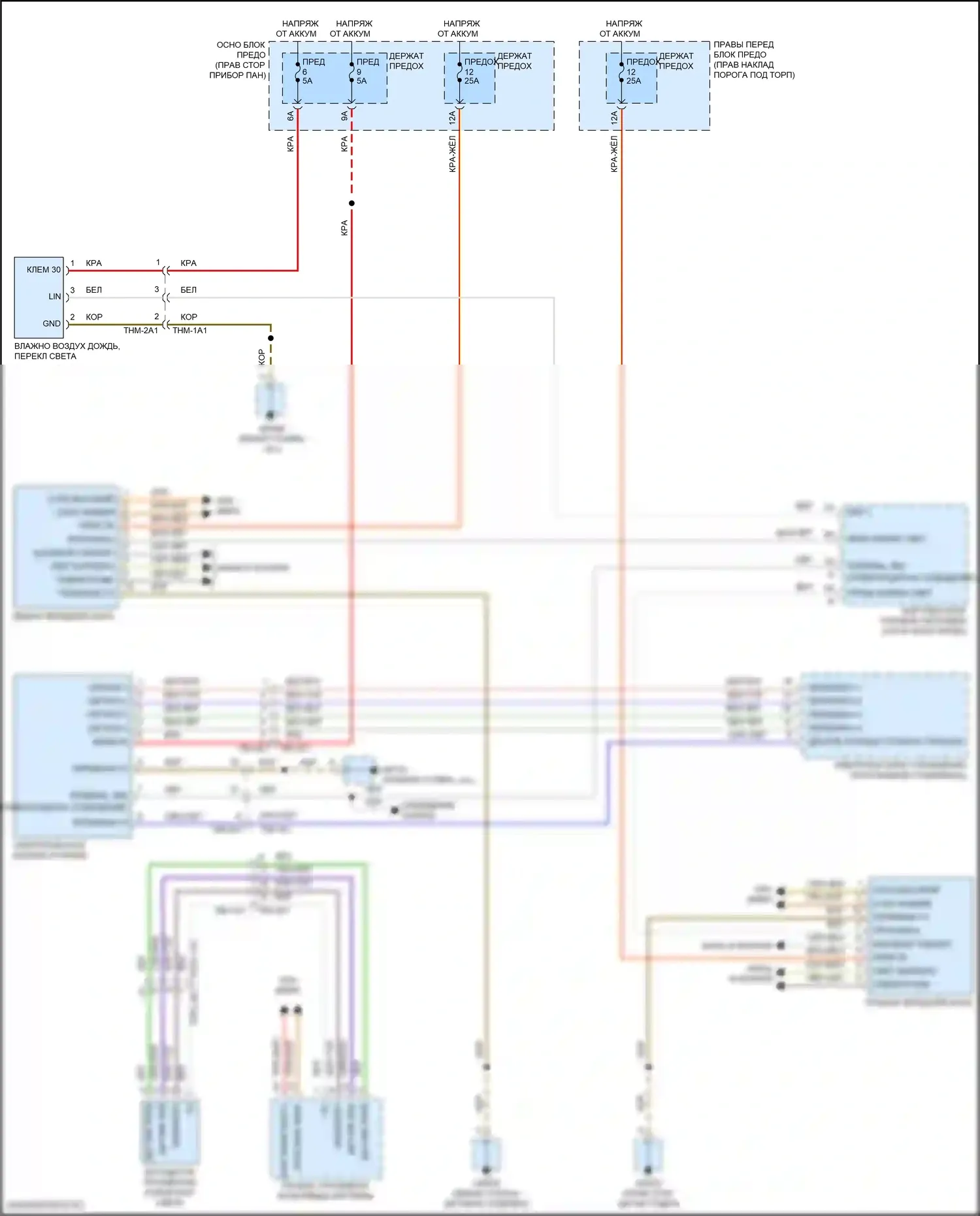 911 Carrera 4 GTS Porsche 992 (2018-2024): Электросхема фар 