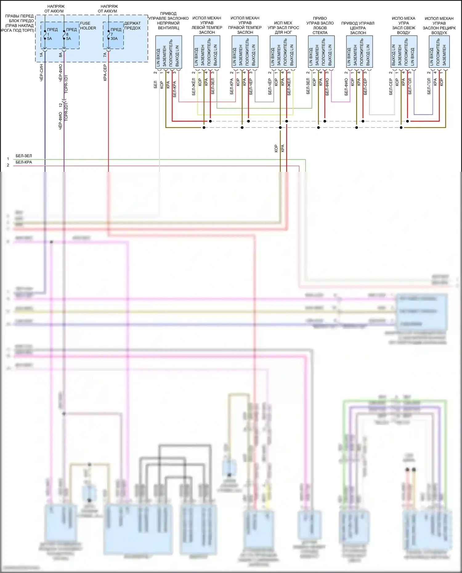 911 Carrera 4 GTS Porsche 992 (2018-2024): Электросхема климат контроля (2 из 4) 