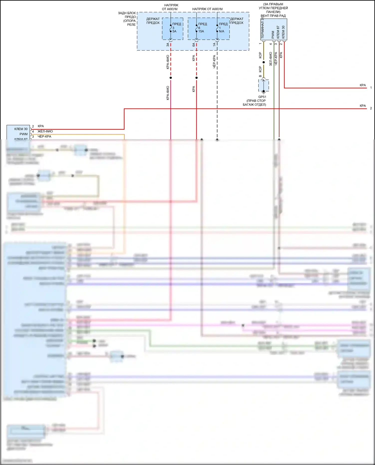 911 Carrera 4 GTS Porsche 992 (2018-2024): Электросхема климат контроля (3 из 4) 
