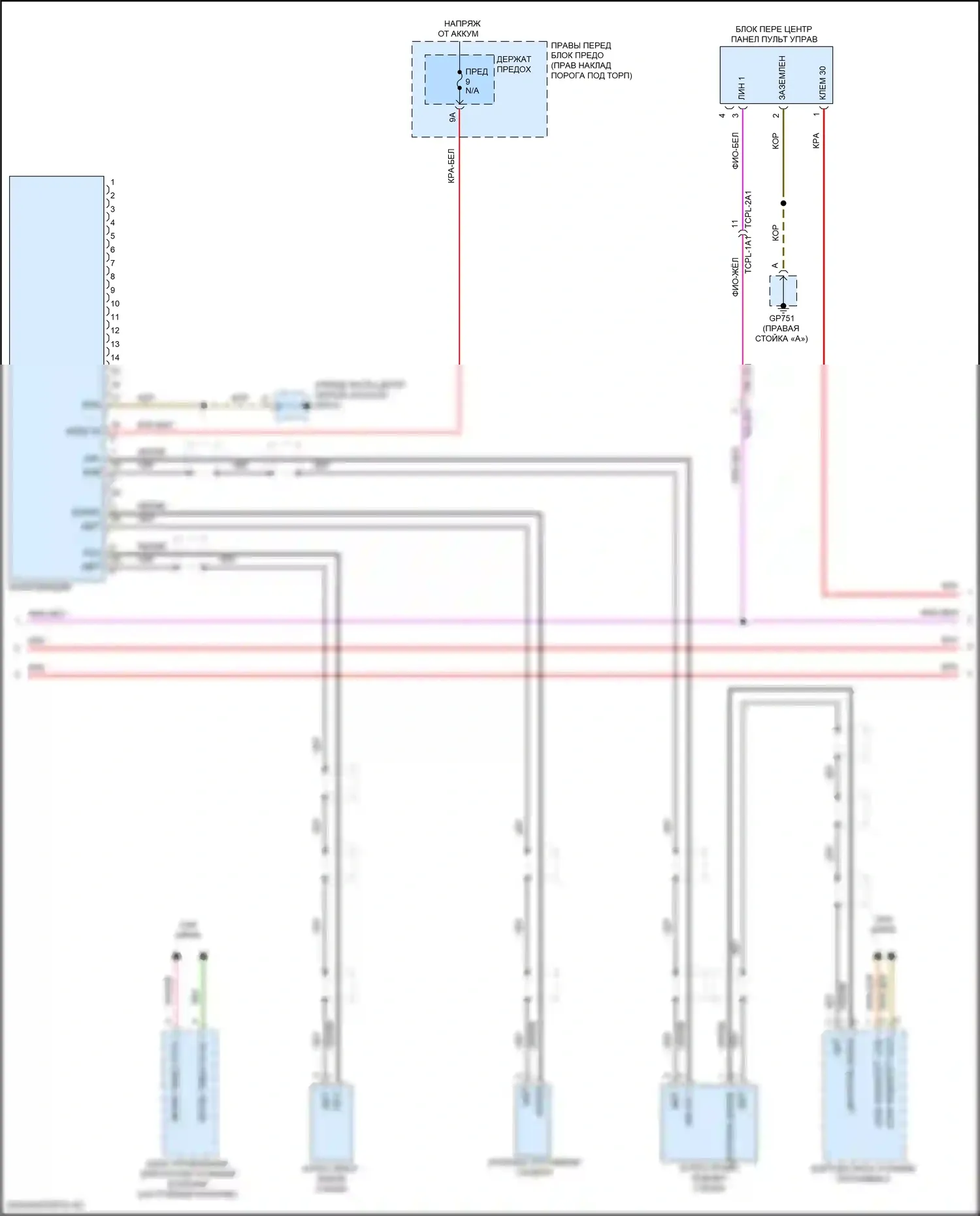 911 Carrera 4 GTS Porsche 992 (2018-2024): Электросхема магнитолы, с bose (4 из 5) 