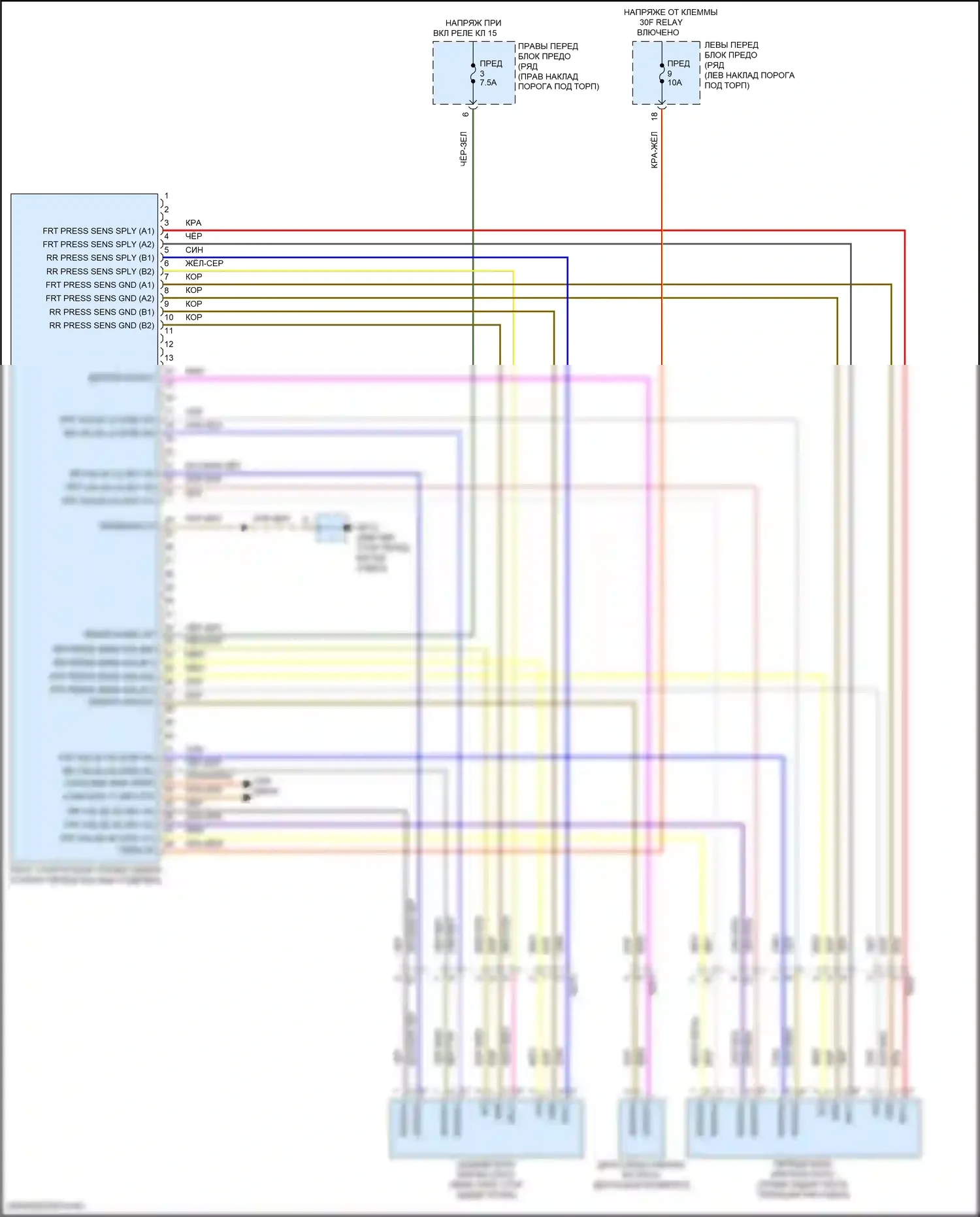 911 Carrera 4 Porsche 992 (2018-2024): Электросхема динамического управления шасси 