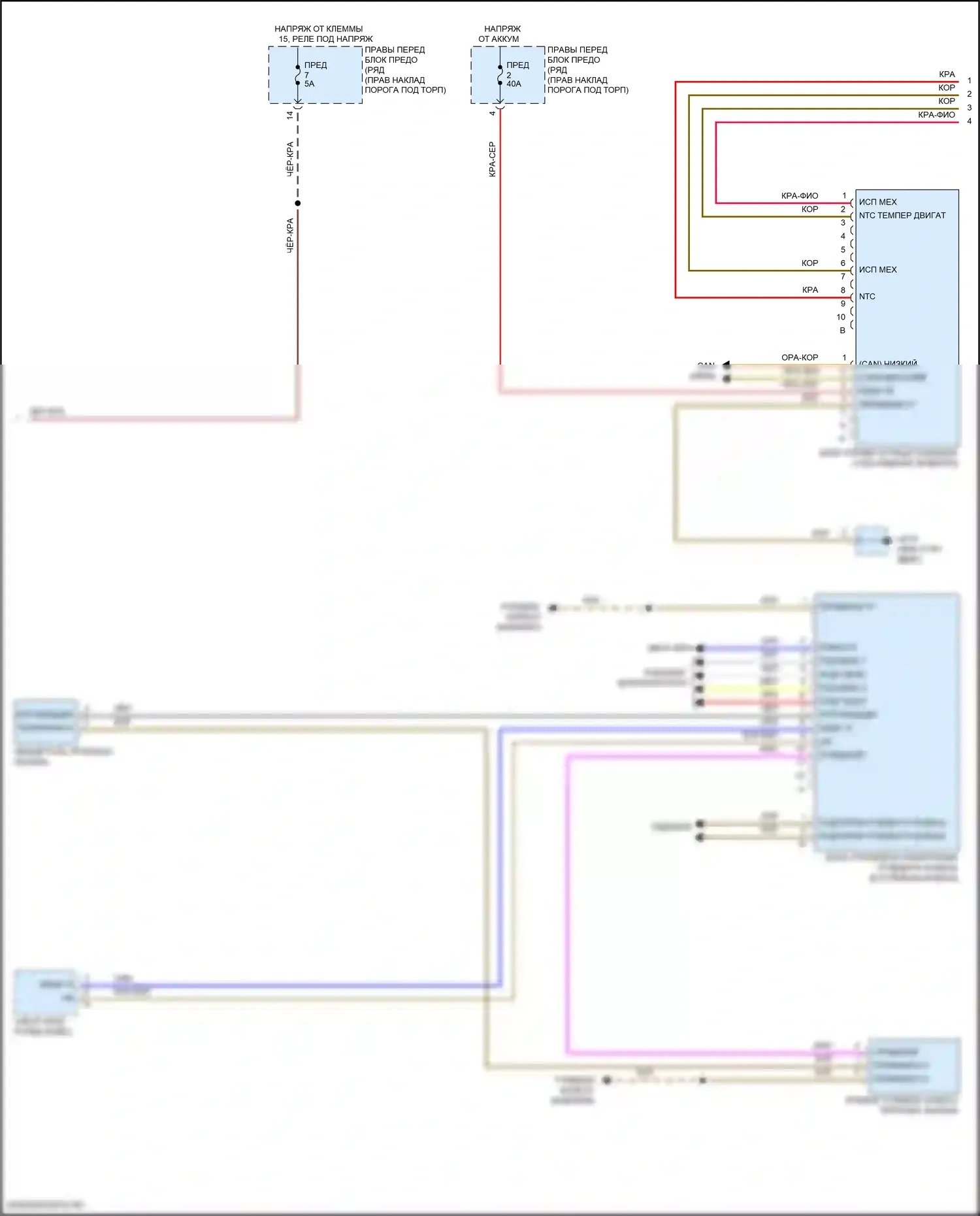 911 Carrera 4 Porsche 992 (2018-2024): Pdk электросхема (2 из 3) 