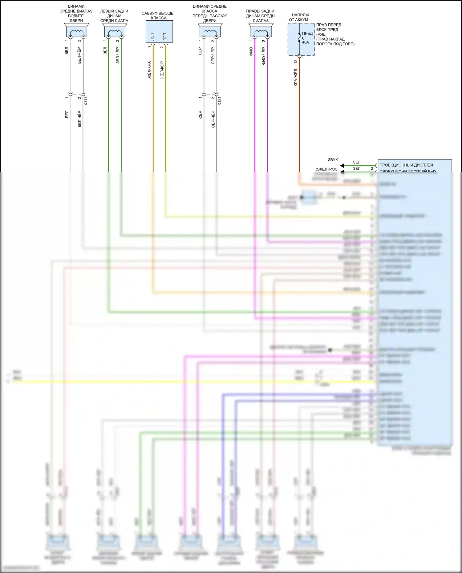 911 Carrera 4 Porsche 992 (2018-2024): Электросхема магнитолы премиум-класса, с bose (4 из 4) 