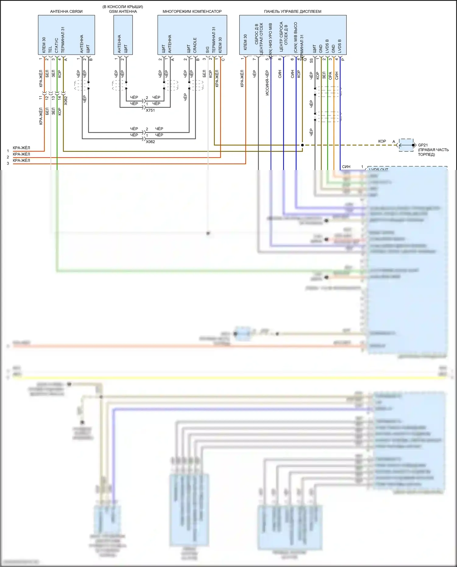 911 Carrera 4 Porsche 992 (2018-2024): Электросхема навигации, премиум с bose (3 из 4) 