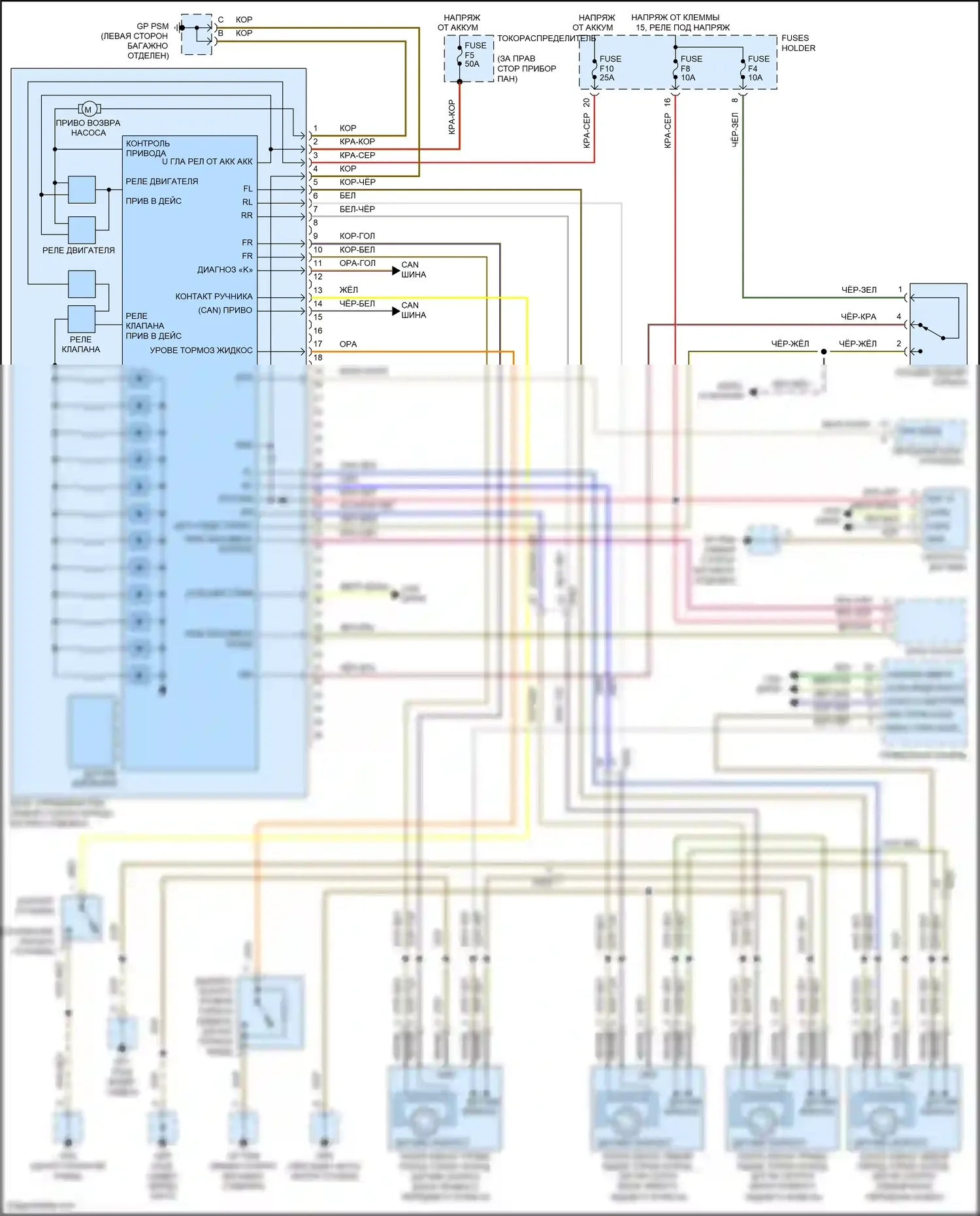 911 Carrera 4S Porsche 991 (2011-2015): Антиблокировочная система abs электросхема, с турбонаддувом 