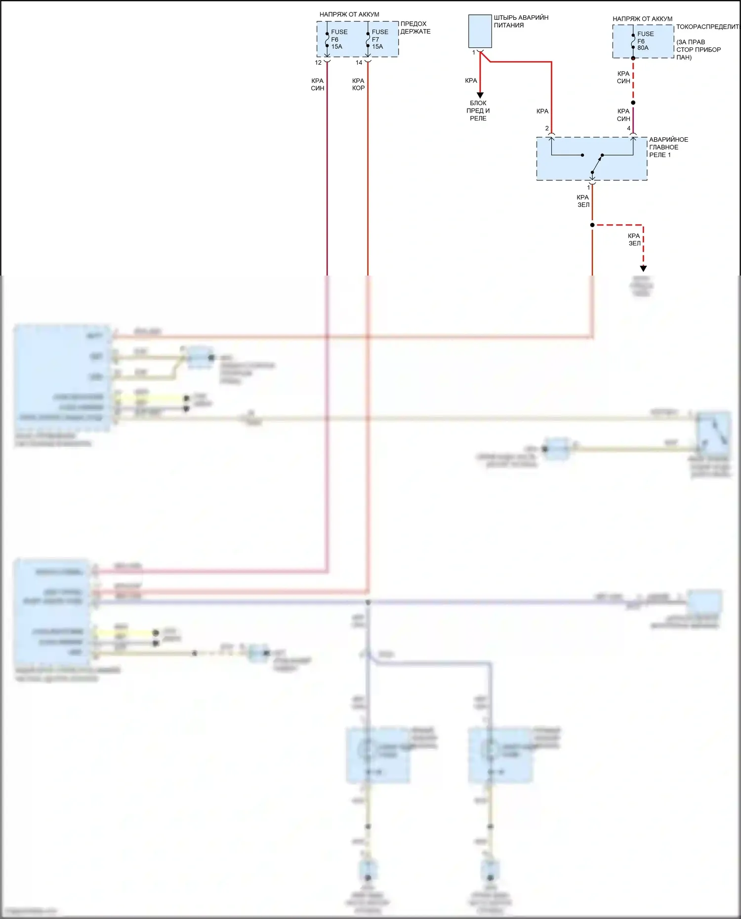 911 Carrera 4S Porsche 991 (2011-2015): Электросхема фонарей заднего хода 